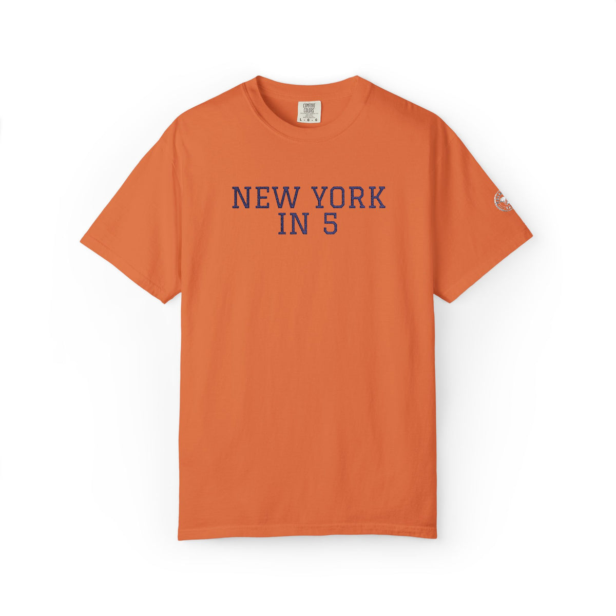 New York in 5 Embroidered - Burnt Orange