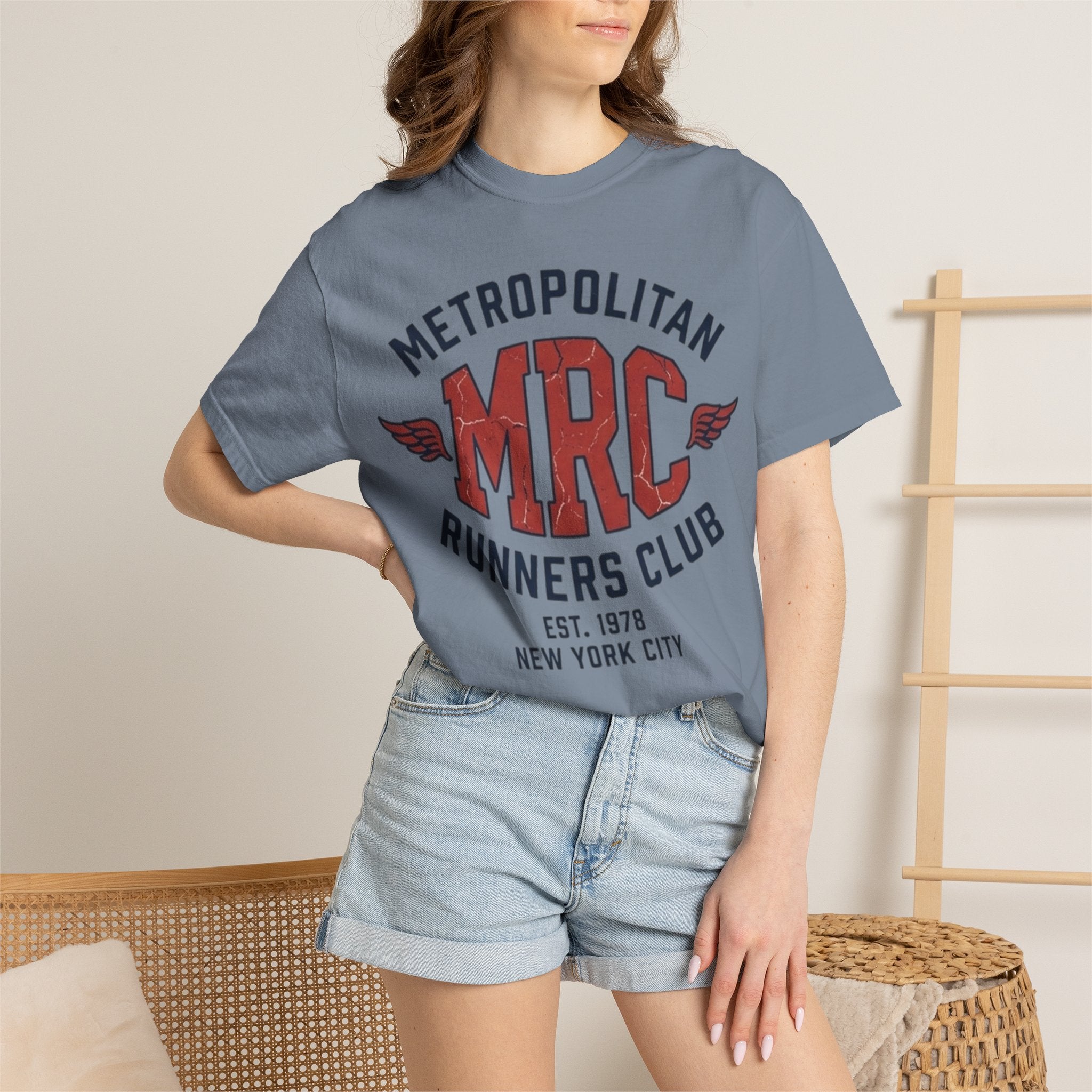 Metropolitan Runners Club "MRC" Graphic T-Shirt — Vintage NYC Running Tee
