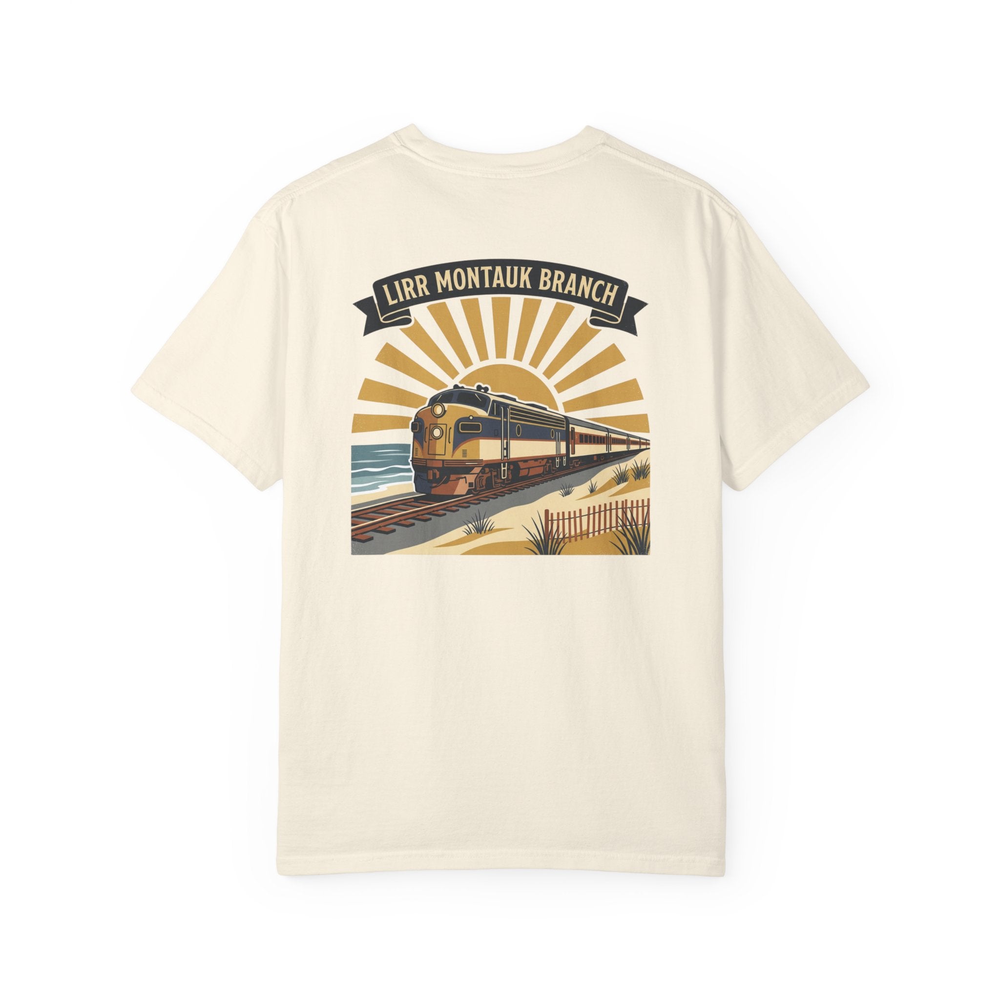 Montauk Branch Train Sunset - Ivory