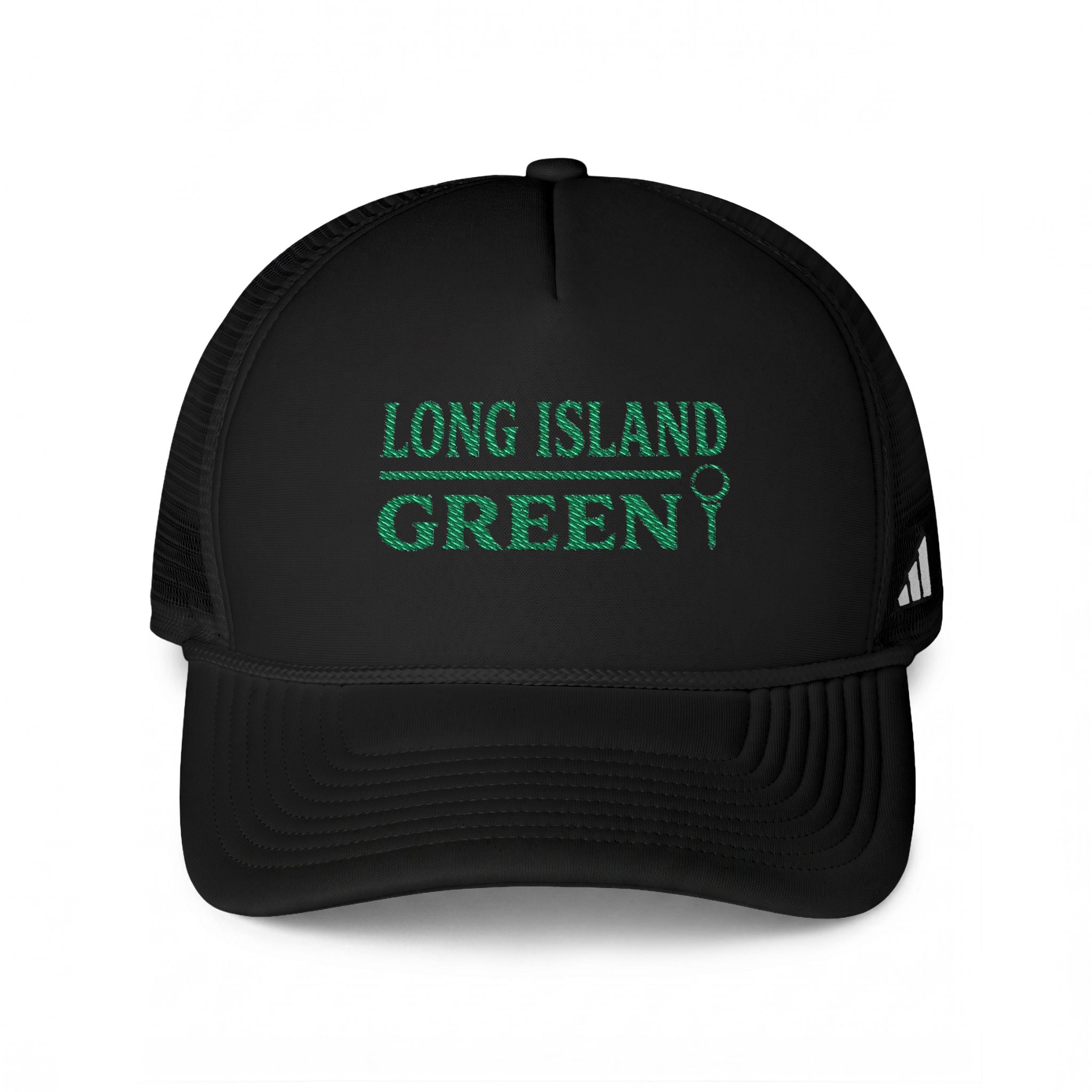 Long Island Green Golf Hat - Black / White