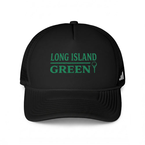 Long Island Green Golf Hat - Black / White