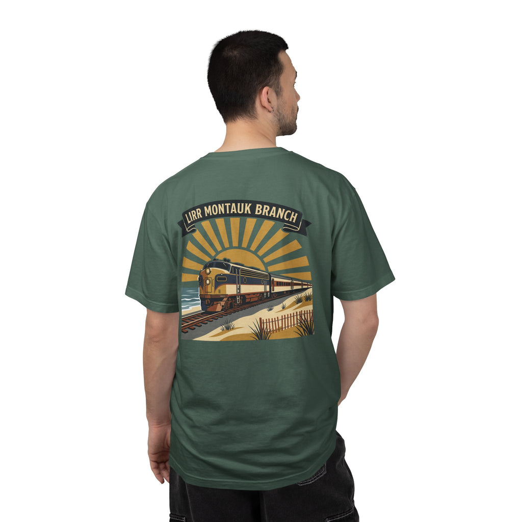 Montauk Branch Train Sunset - Blue Spruce