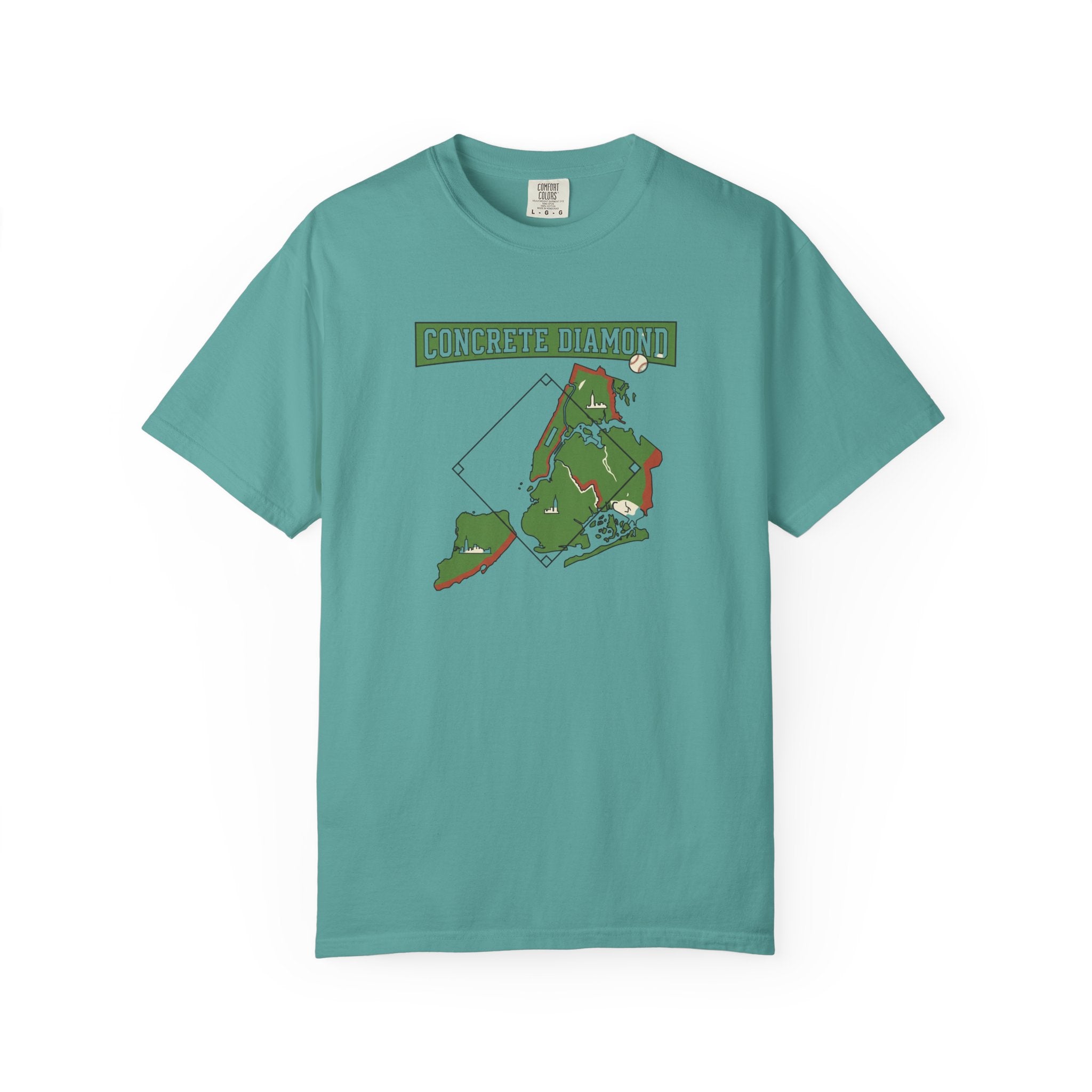 Concrete Diamond Baseball - Seafoam