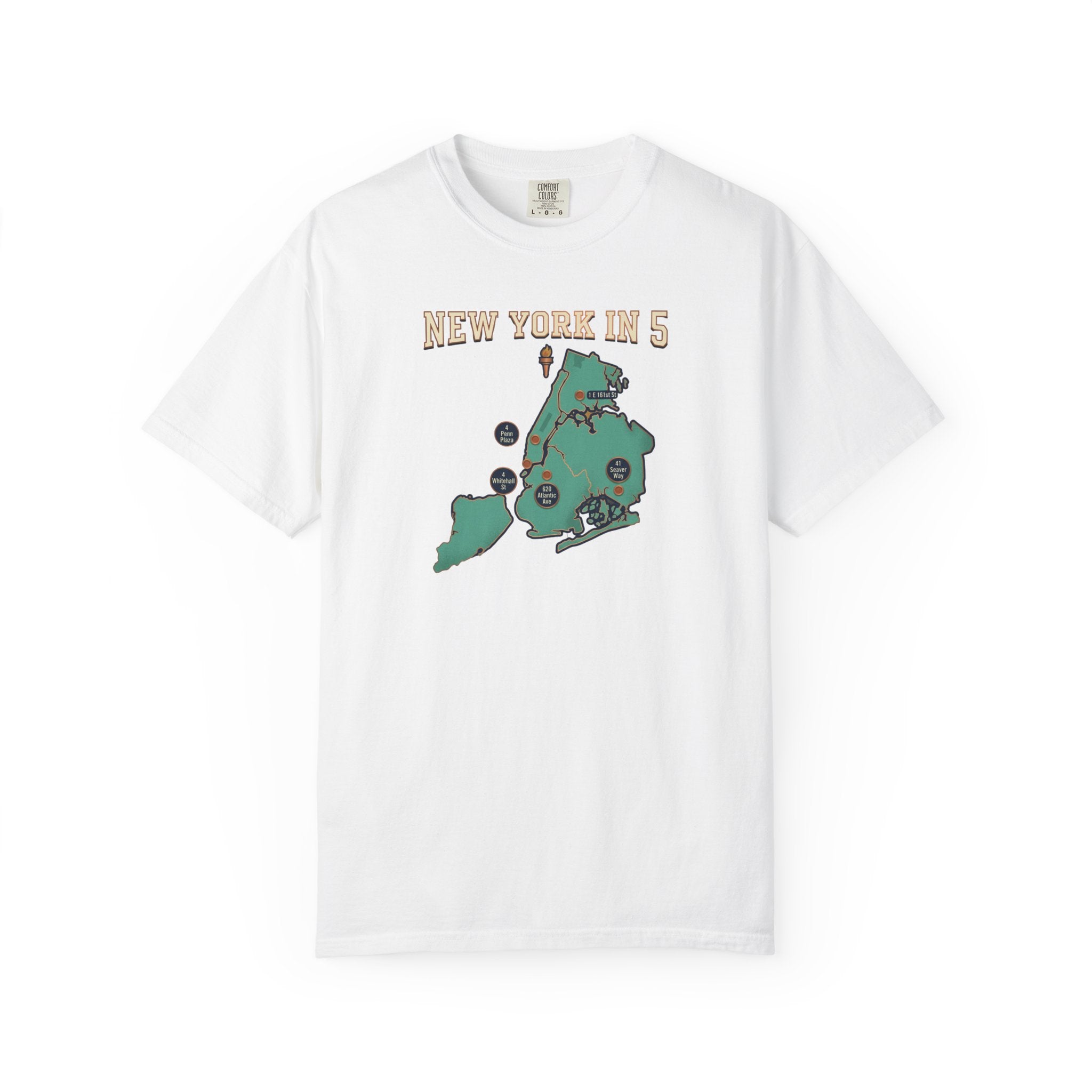 New York in 5 Boroughs Basketball - White