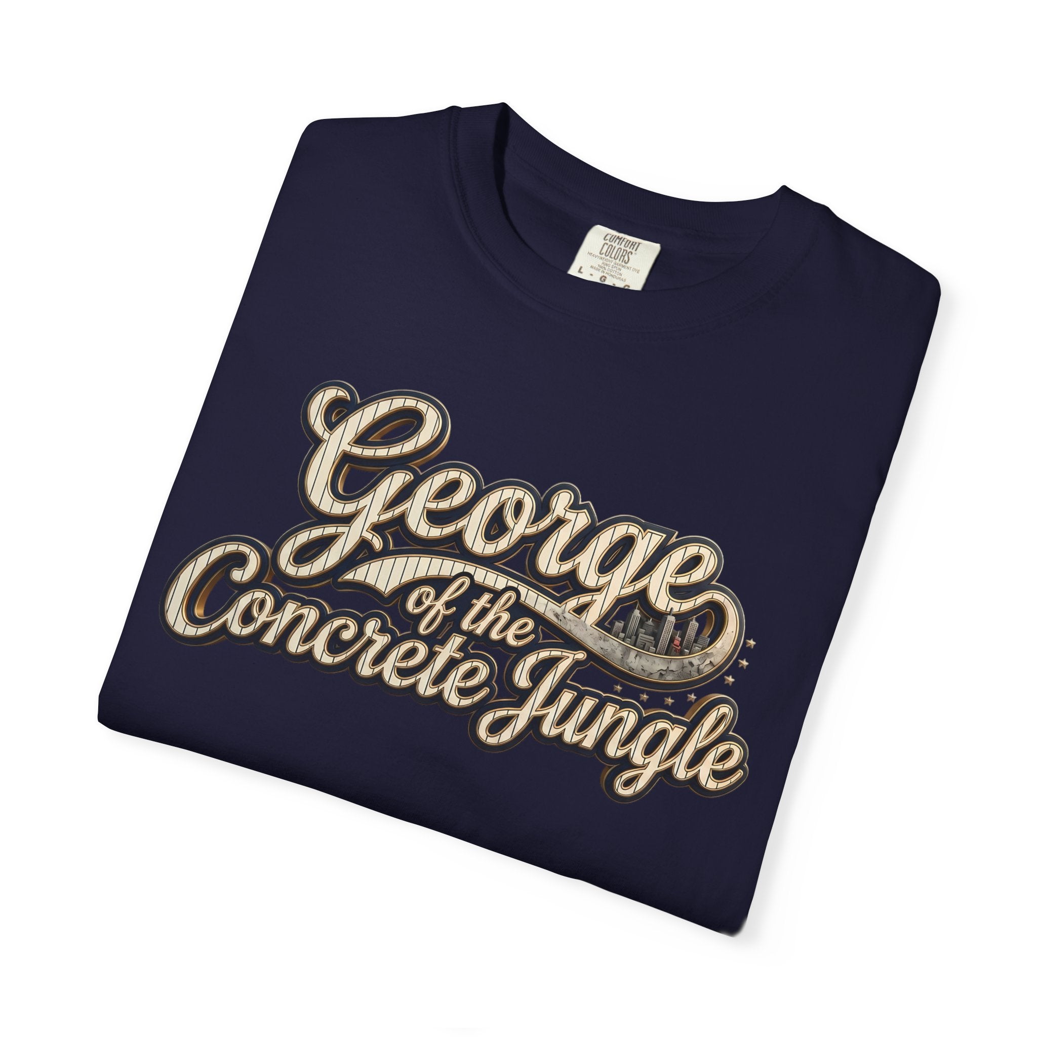 "George of the Concrete Jungle" New York Baseball Tee