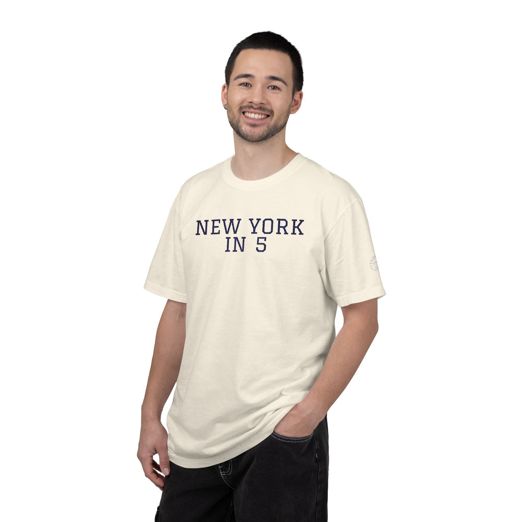 New York in 5 Embroidered - Ivory