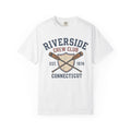 Riverside Crew Club Connecticut T-Shirt — Vintage Oars & Shield Design