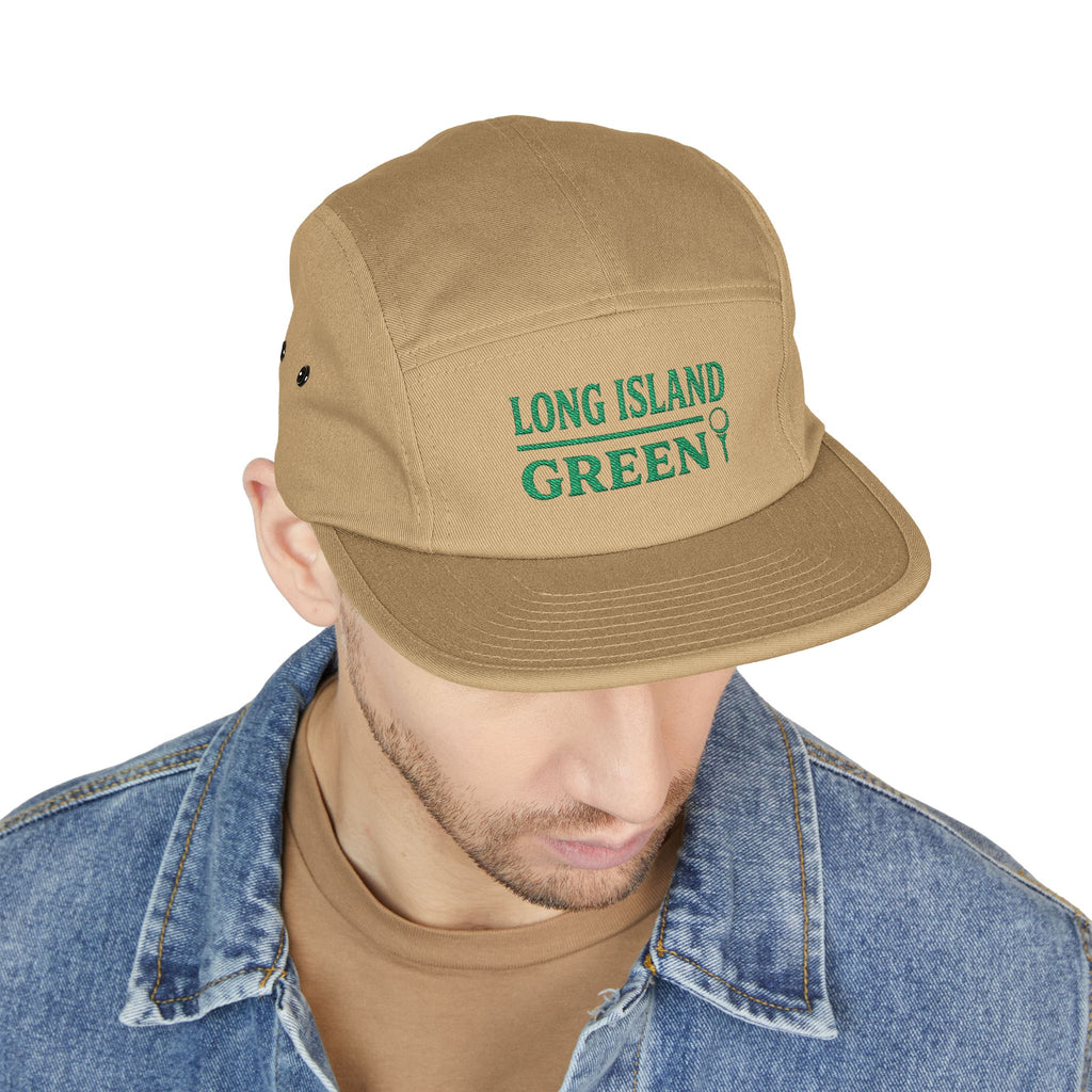 Long Island Green 5-Panel Cap - Khaki