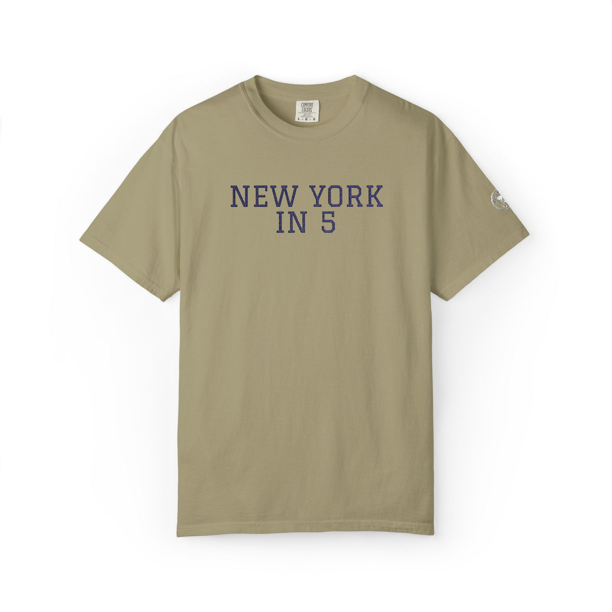 New York in 5 Embroidered - Khaki