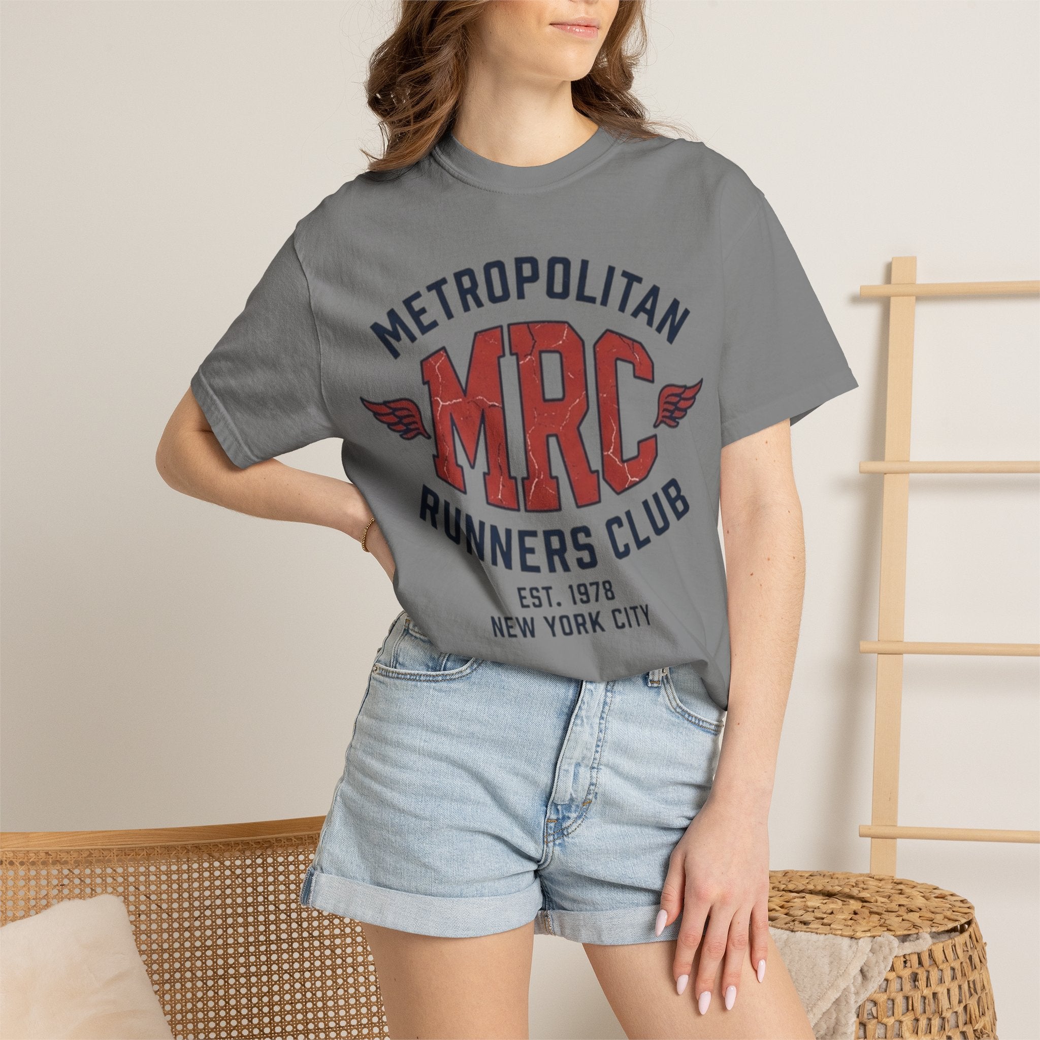 Metropolitan Runners Club "MRC" Graphic T-Shirt — Vintage NYC Running Tee