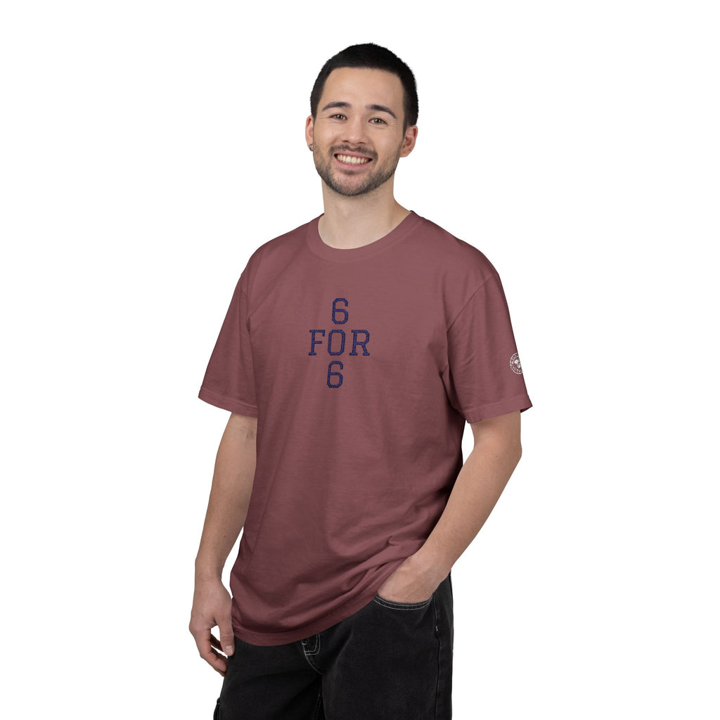 6 FOR 6 Embroidered - Brick