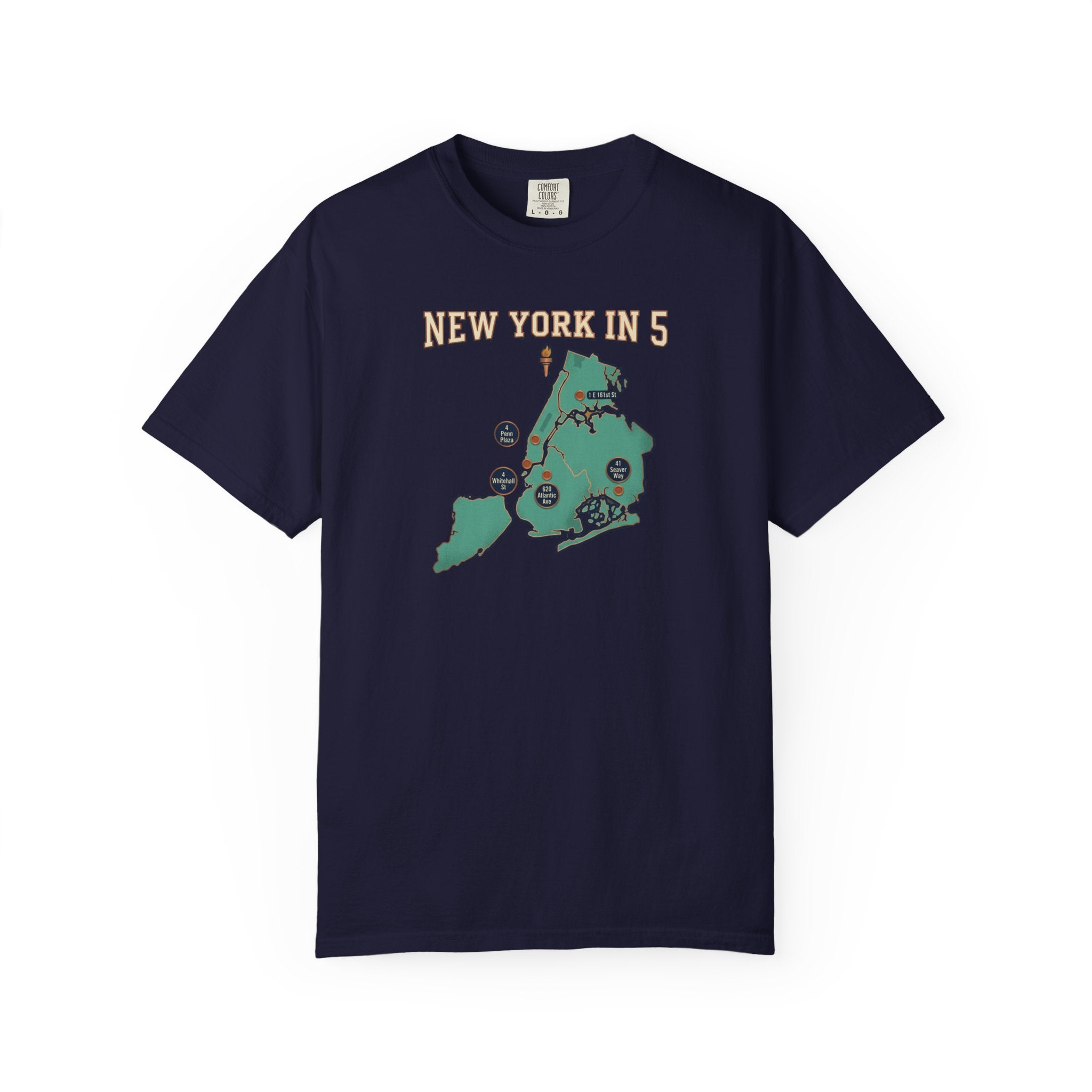 New York in 5 Boroughs Basketball - True Navy