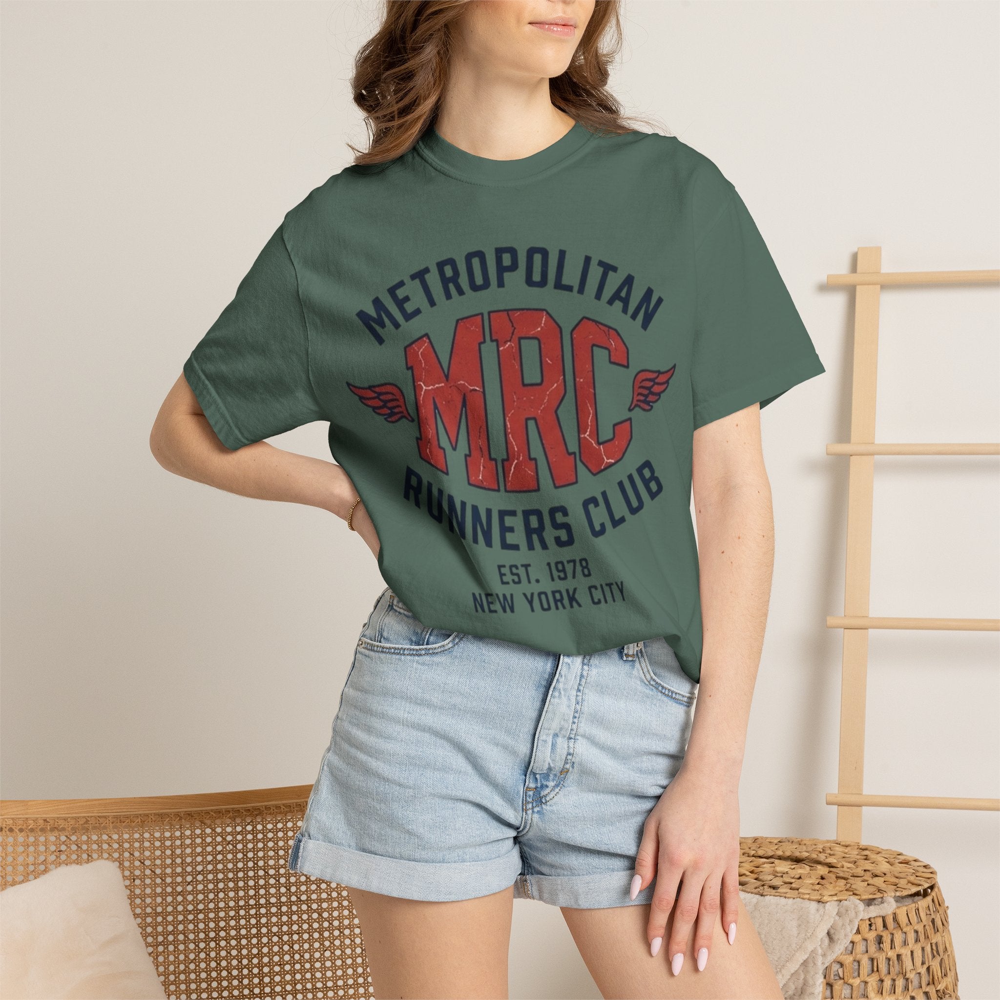 Metropolitan Runners Club "MRC" Graphic T-Shirt — Vintage NYC Running Tee