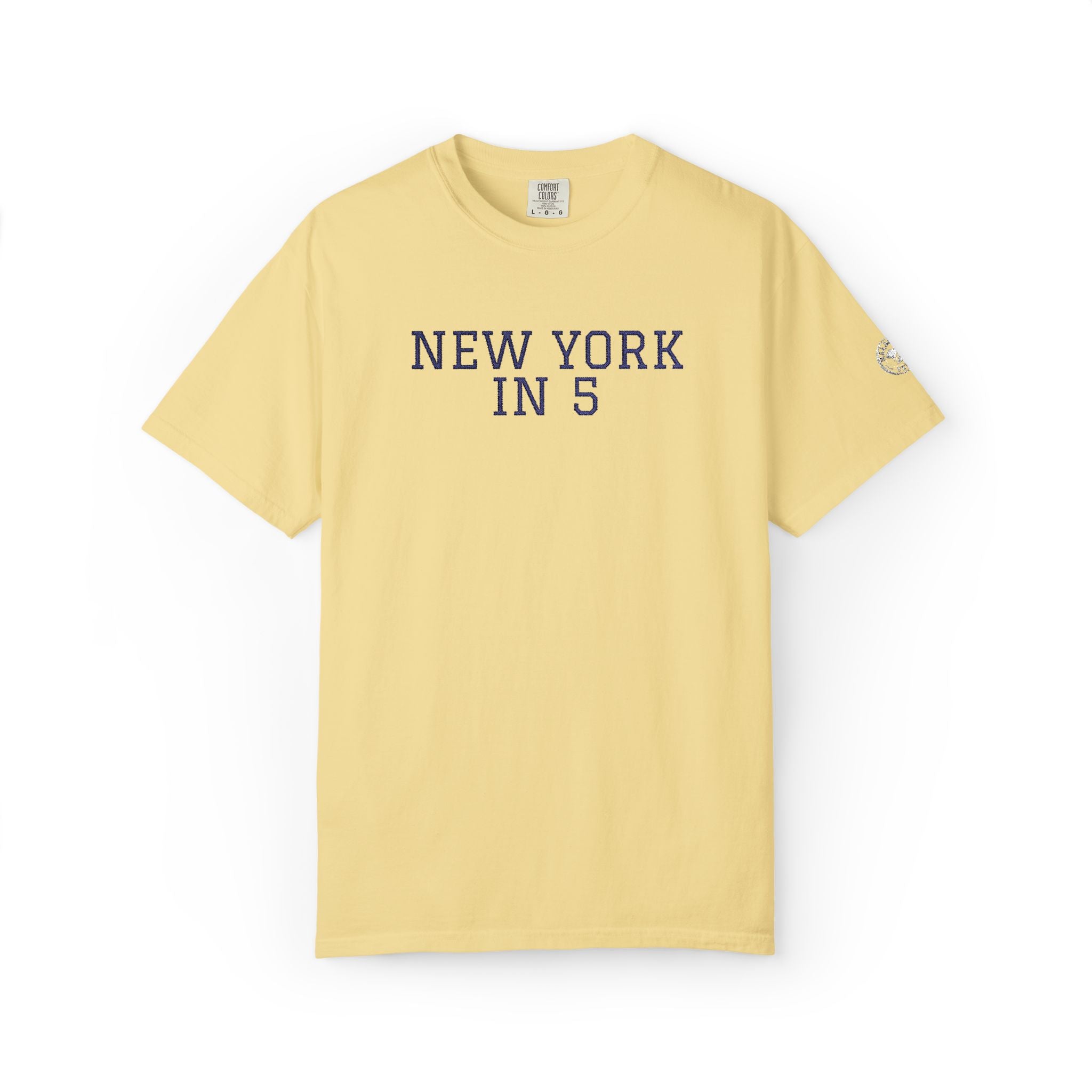 New York in 5 Embroidered - Butter