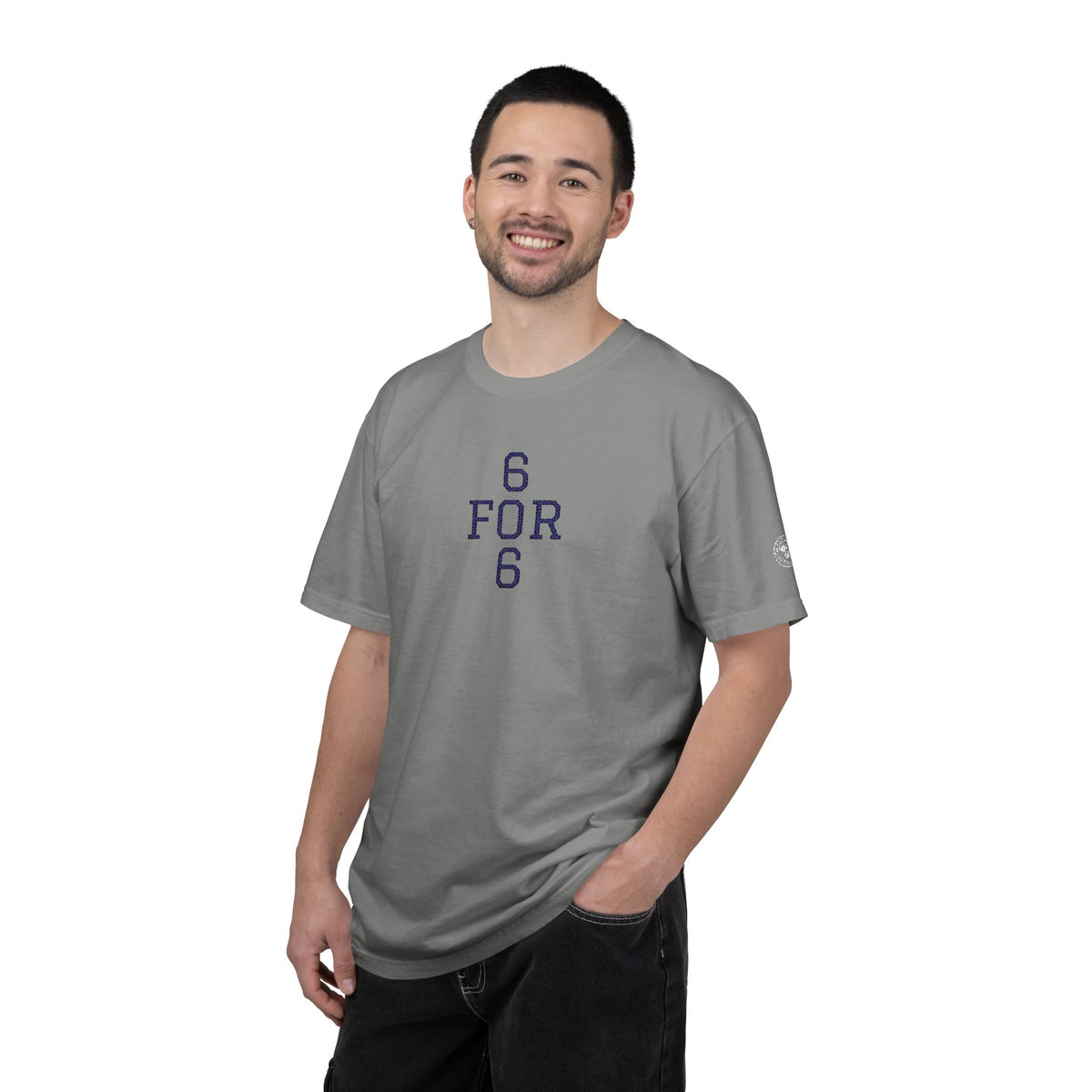 6 FOR 6 Embroidered - Granite