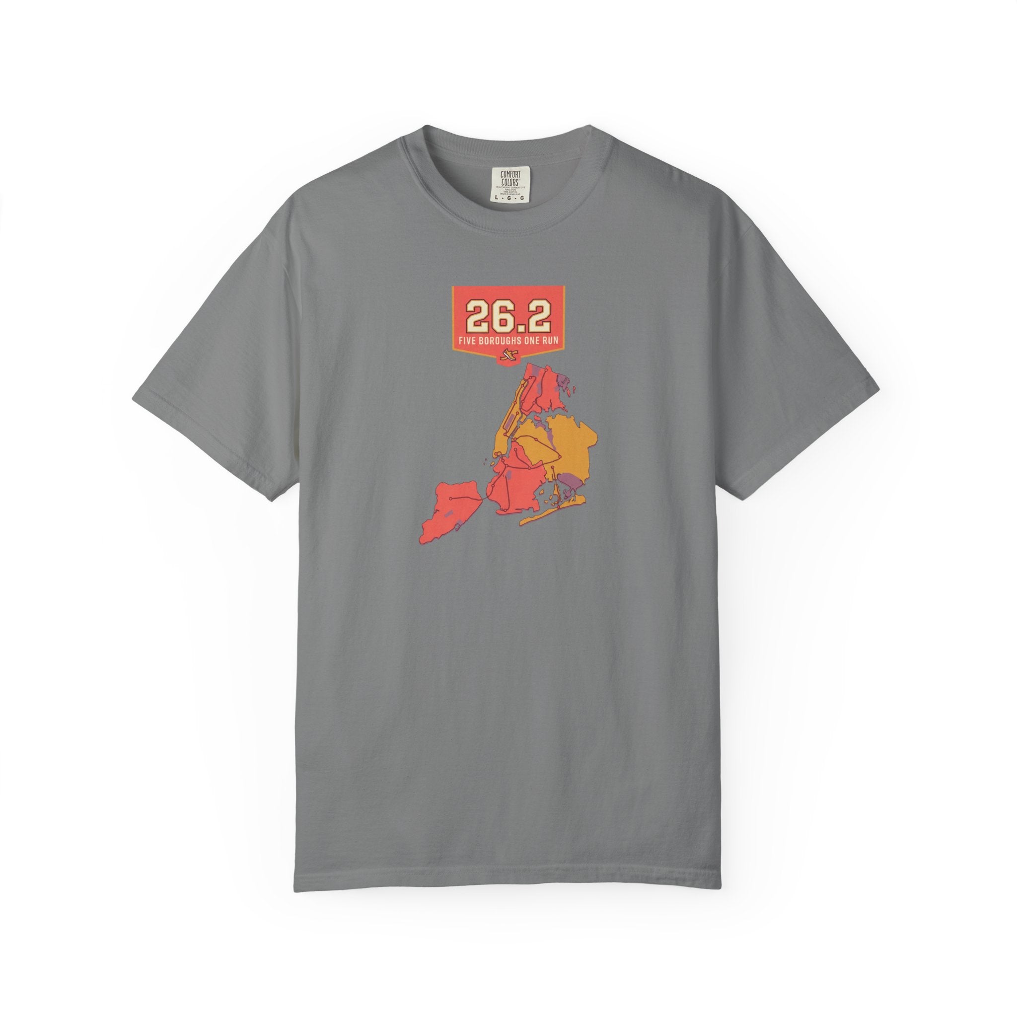 26.2 Five Boroughs One Run Marathon - Grey