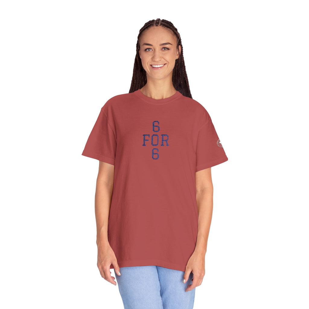 6 FOR 6 Embroidered - Crimson