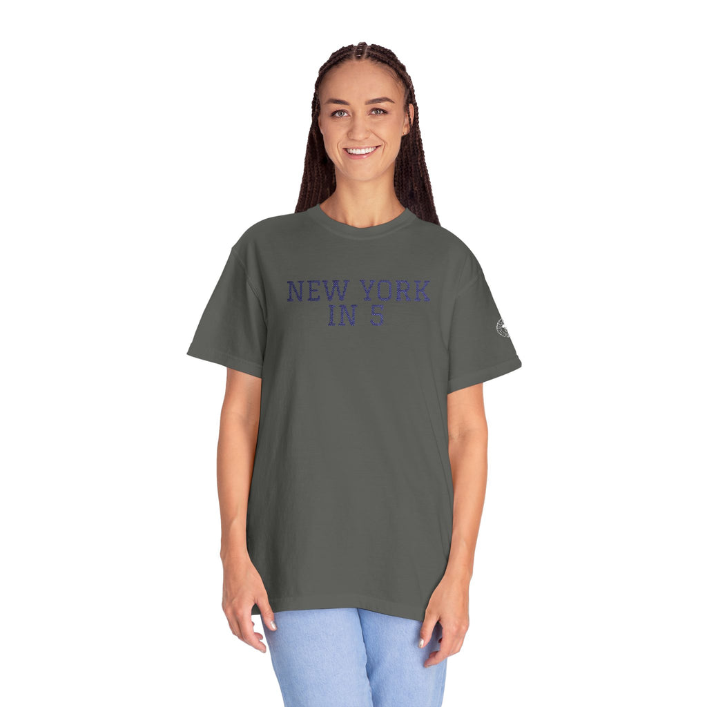 New York in 5 Embroidered - Pepper