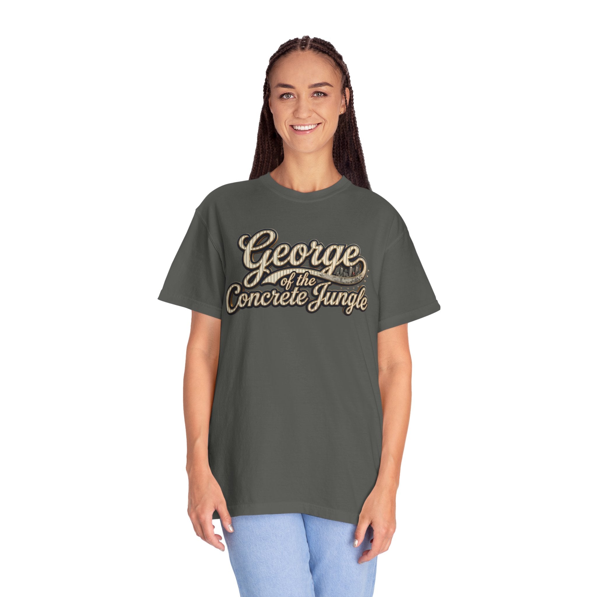 "George of the Concrete Jungle" New York Baseball Tee