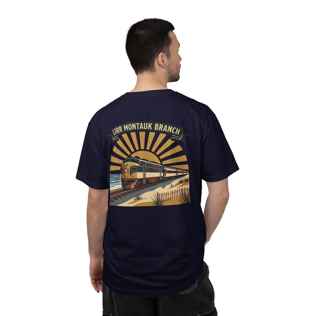 Montauk Branch Train Sunset - True Navy