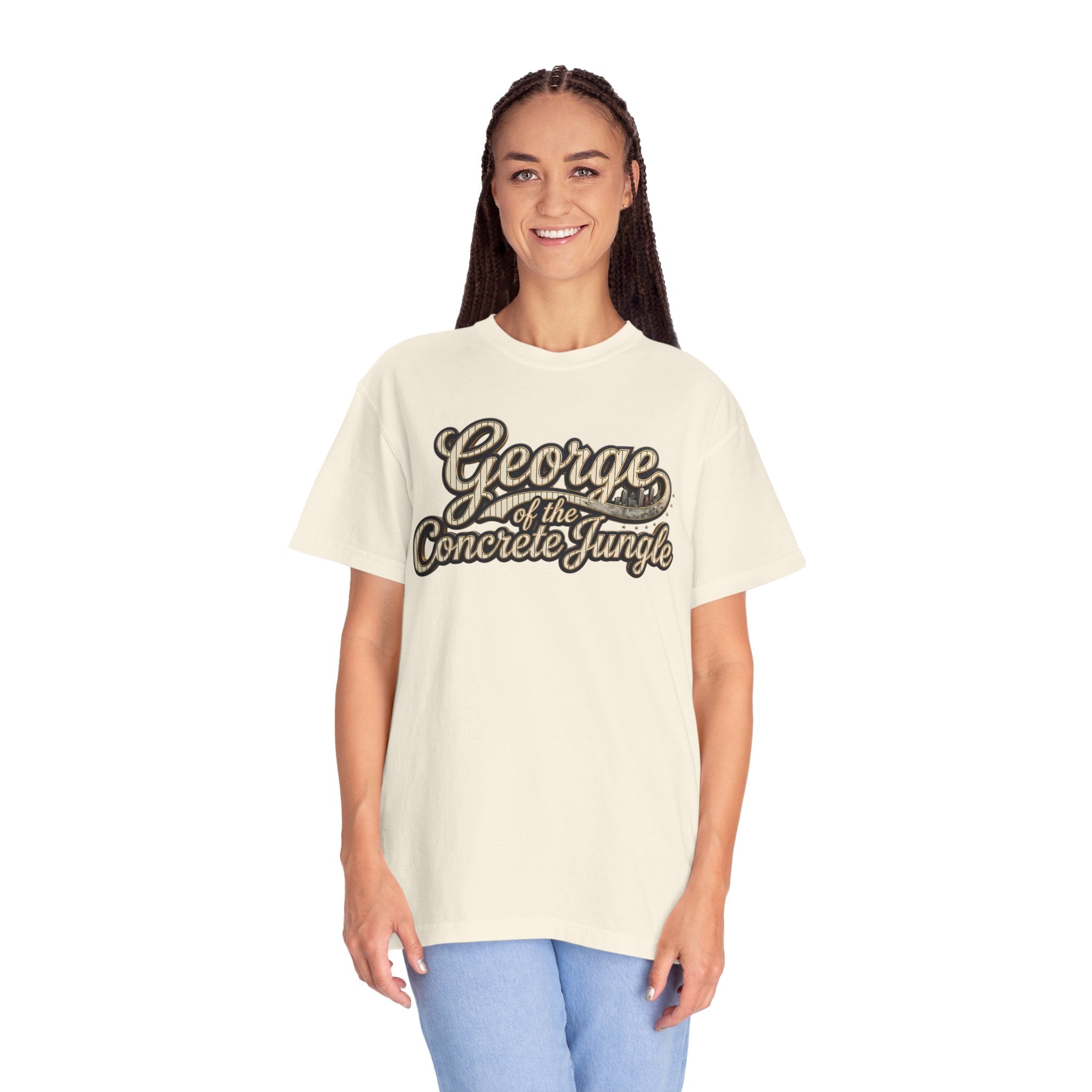 "George of the Concrete Jungle" New York Baseball Tee
