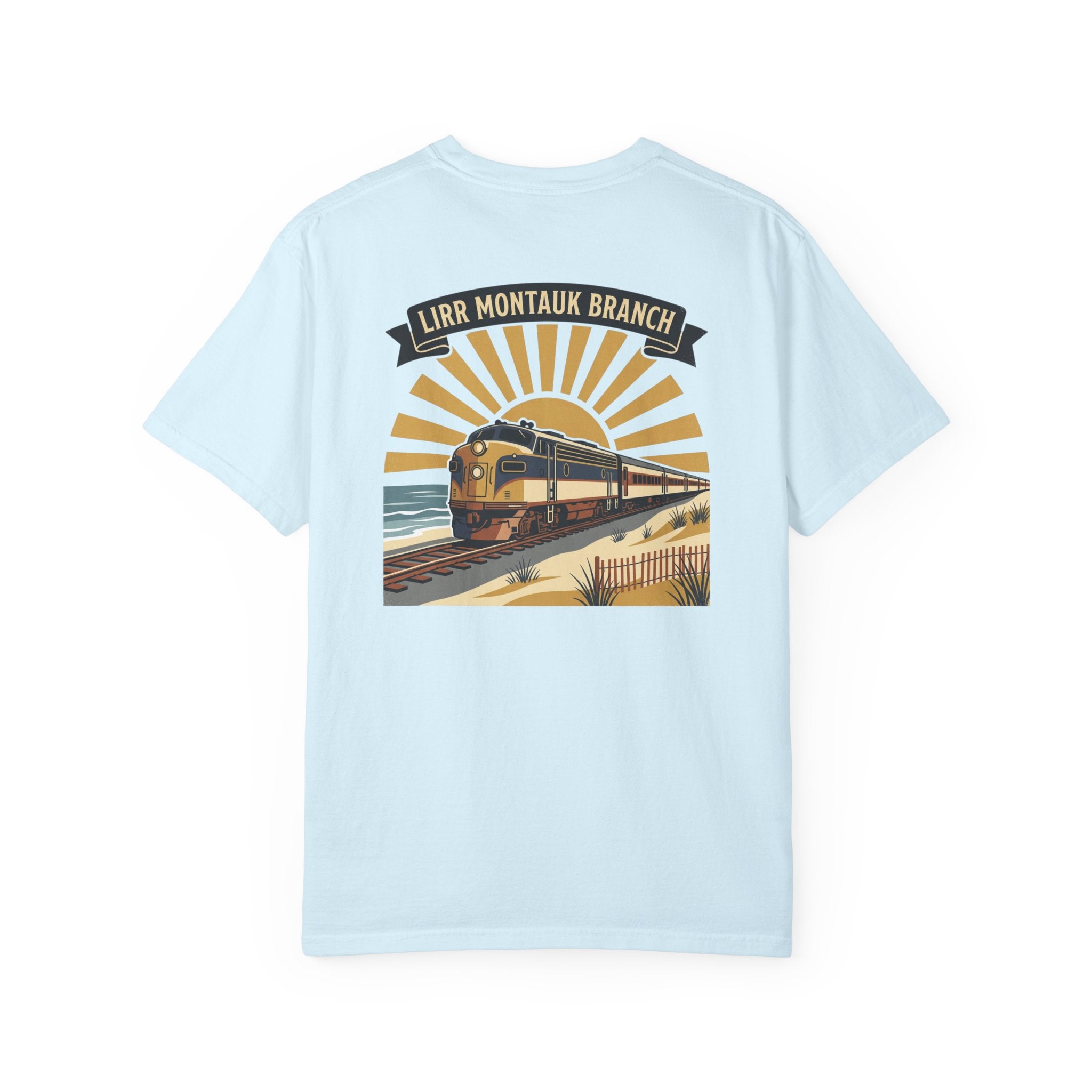 Montauk Branch Train Sunset - Chambray