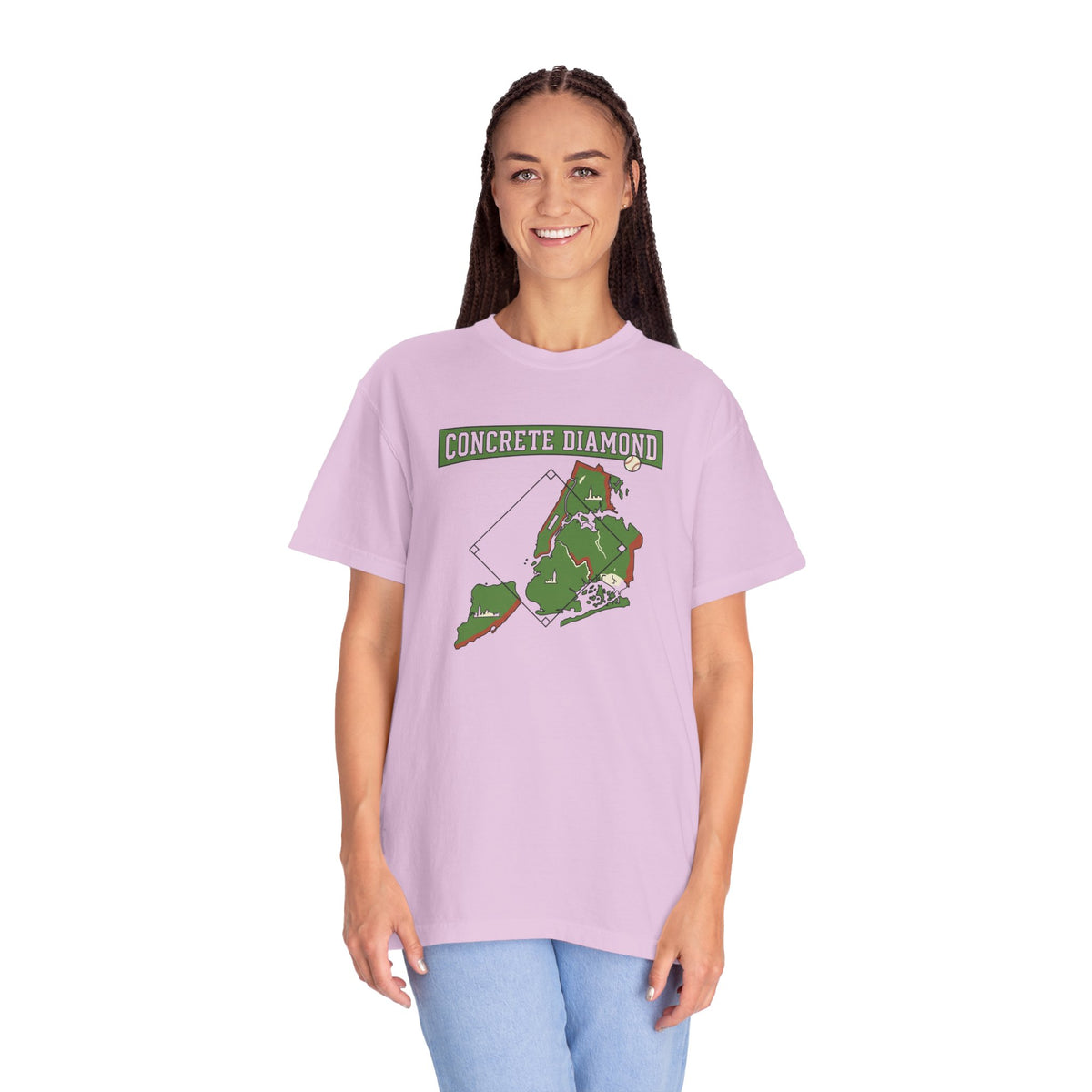 Concrete Diamond Baseball - Orchid