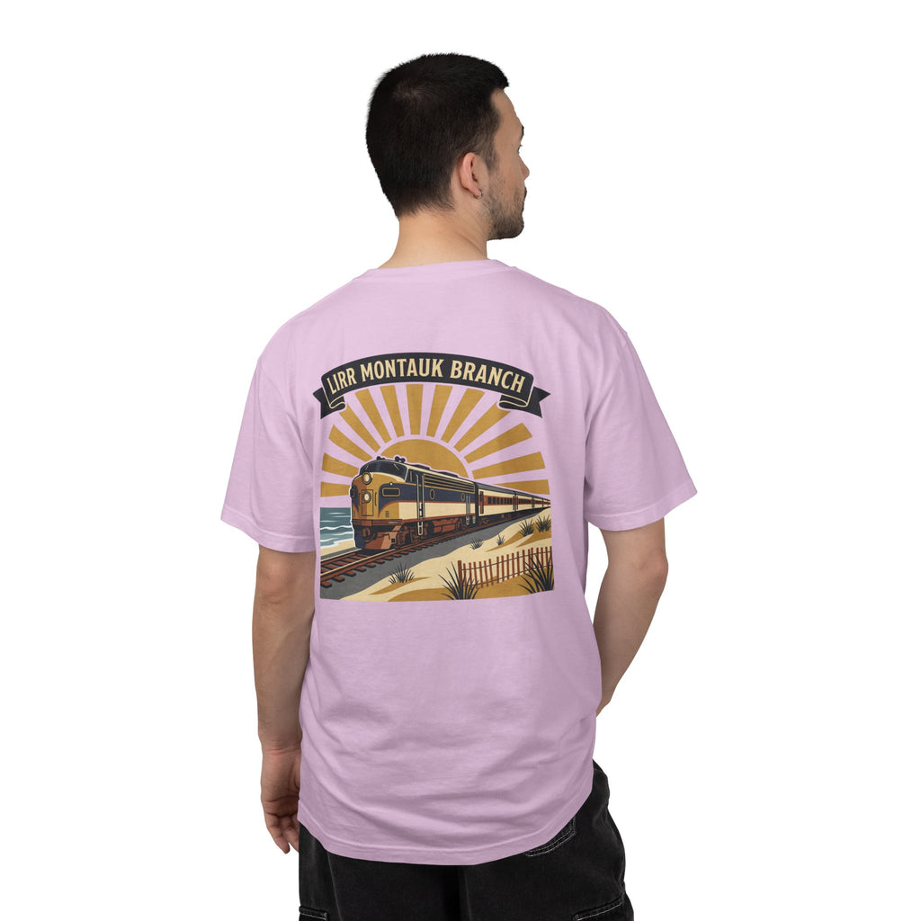 Montauk Branch Train Sunset - Orchid