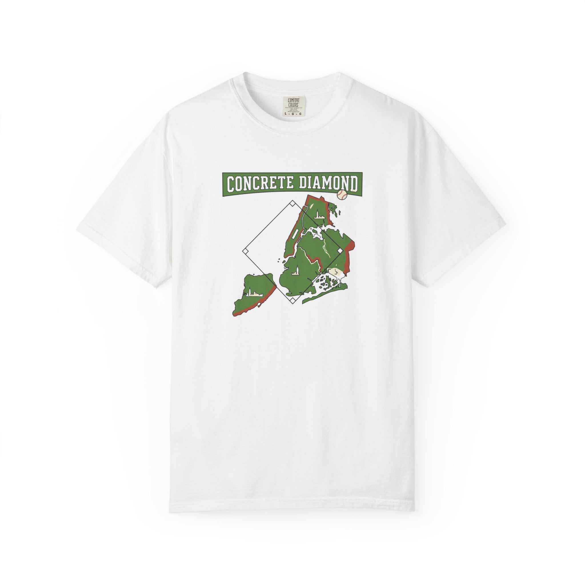 Concrete Diamond Baseball - White