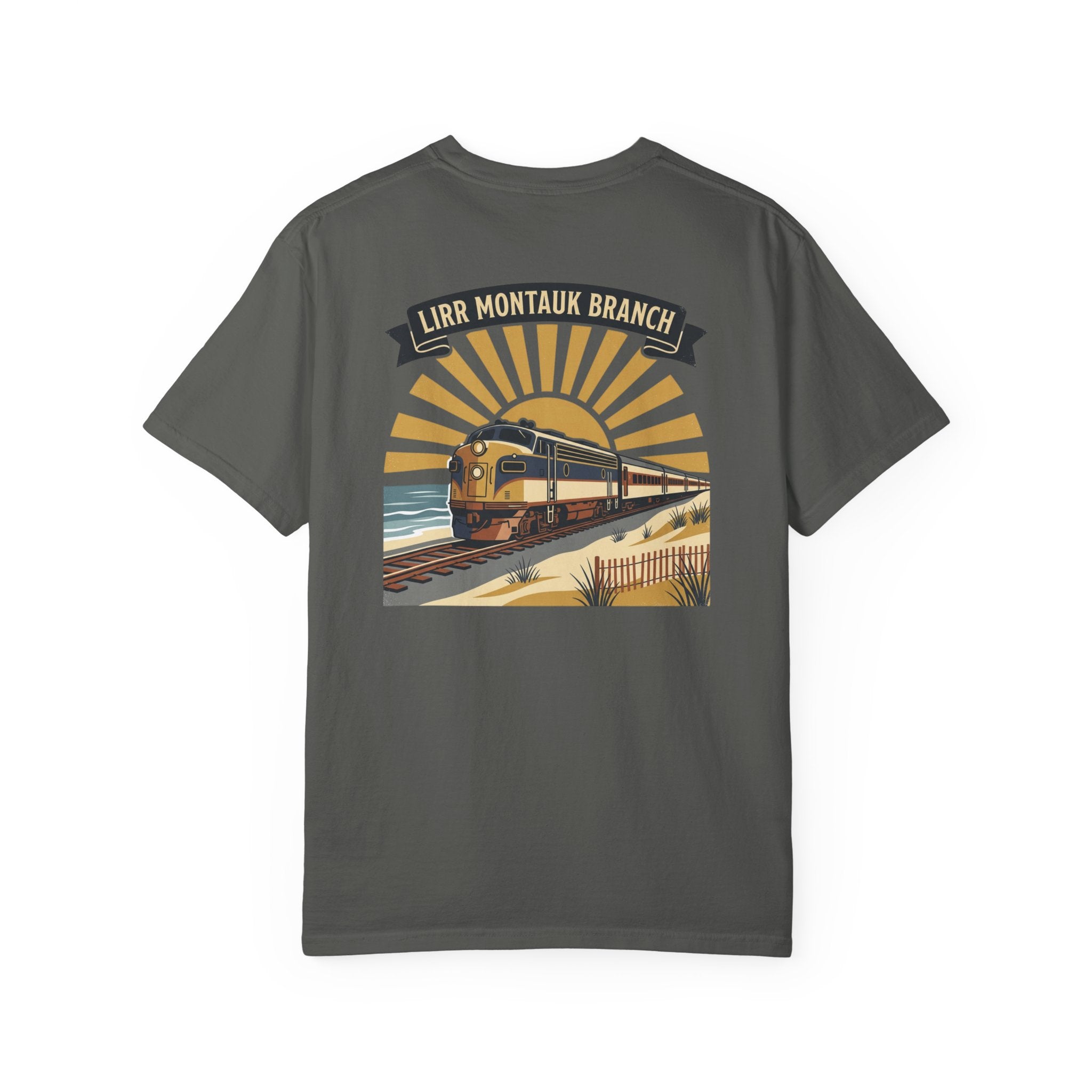 Montauk Branch Train Sunset - Pepper
