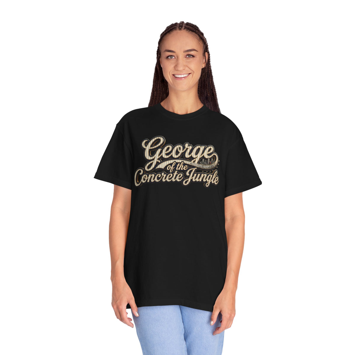 "George of the Concrete Jungle" New York Baseball Tee