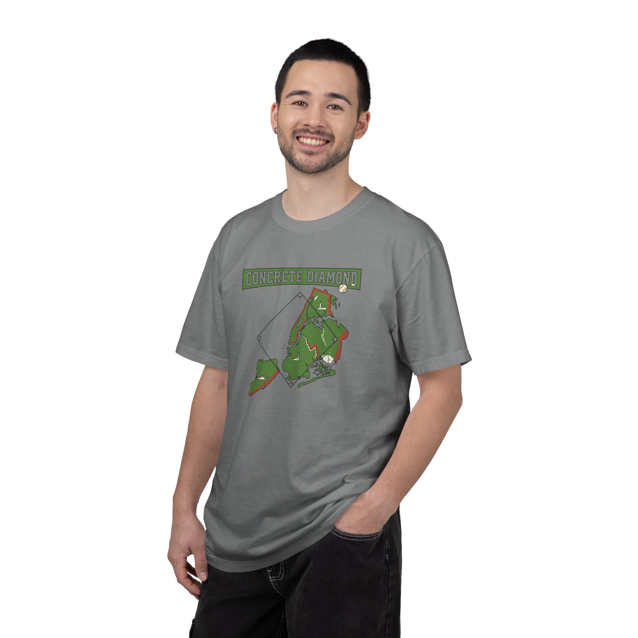 Concrete Diamond Baseball - Grey