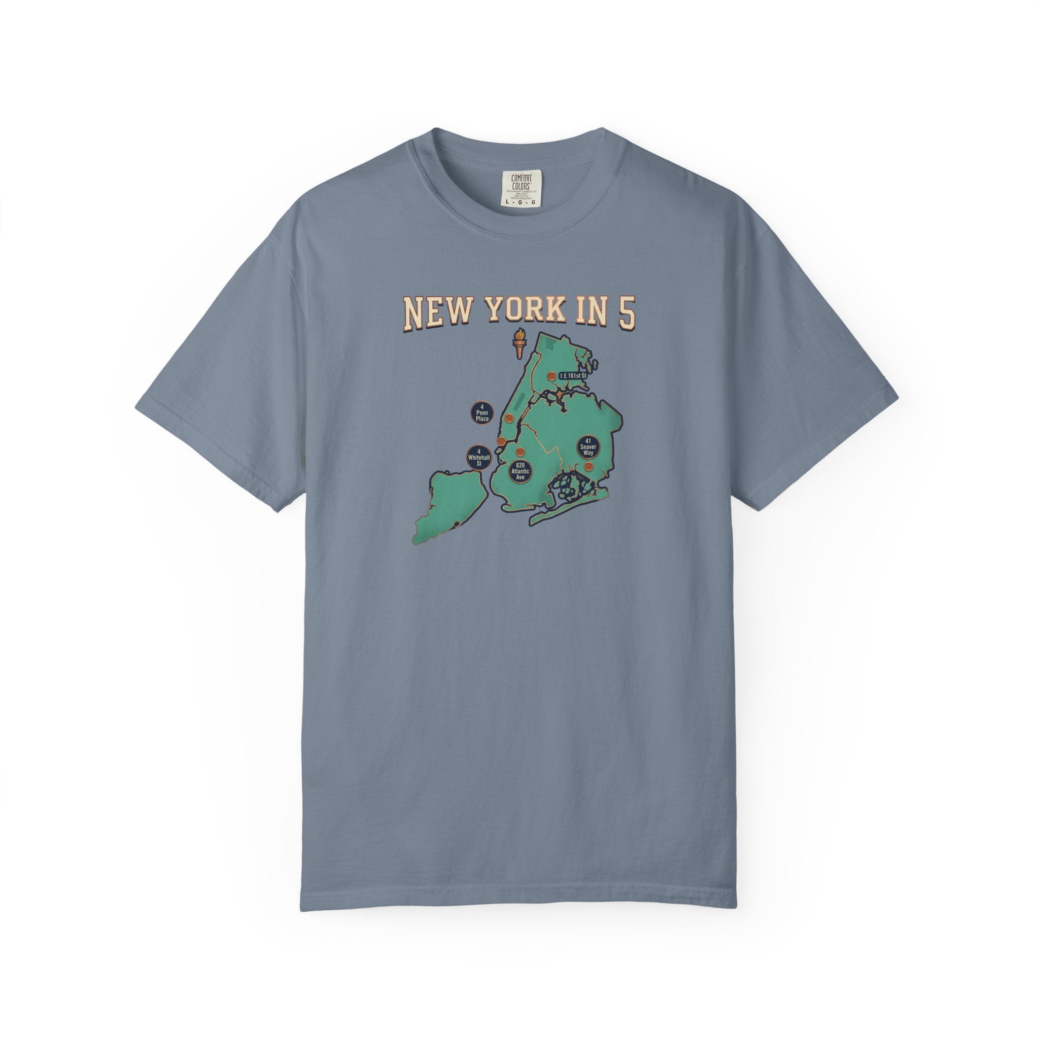 New York in 5 Boroughs Basketball - Blue Jean