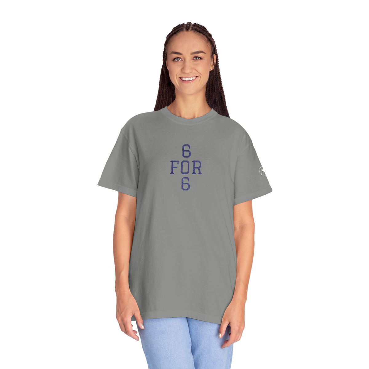 6 FOR 6 Embroidered - Granite