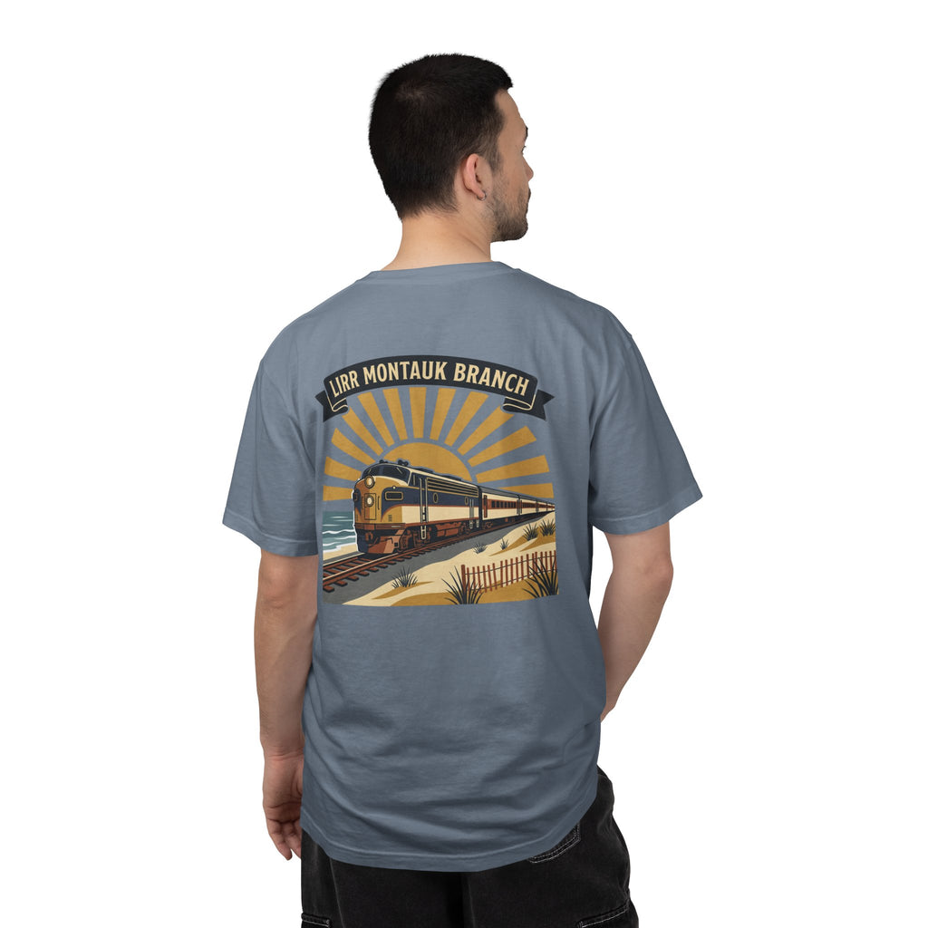 Montauk Branch Train Sunset - Blue Jean