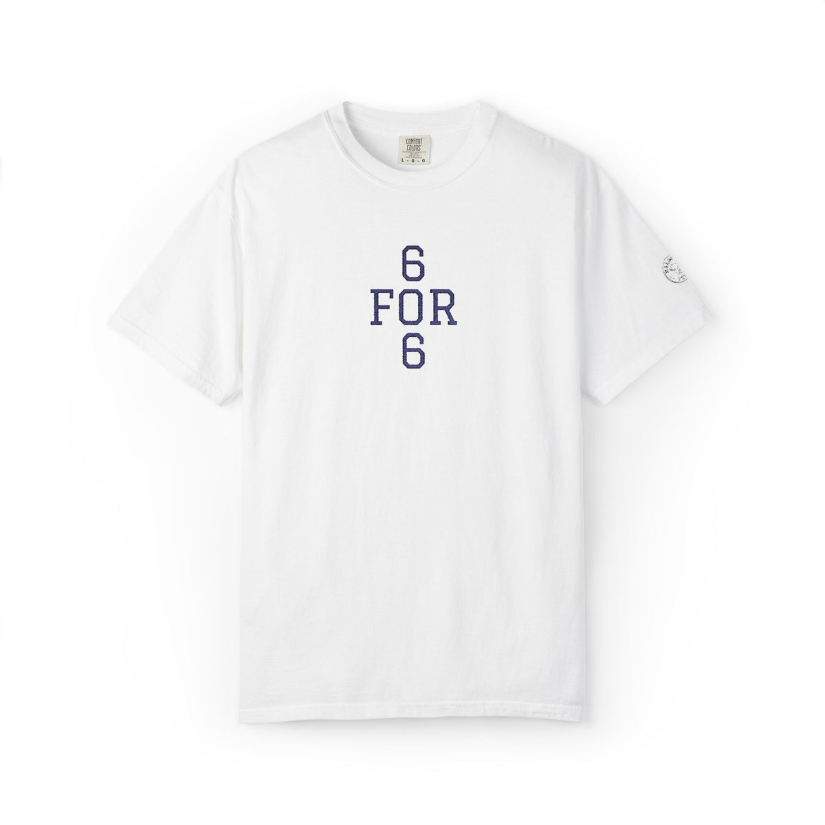6 FOR 6 Embroidered - White