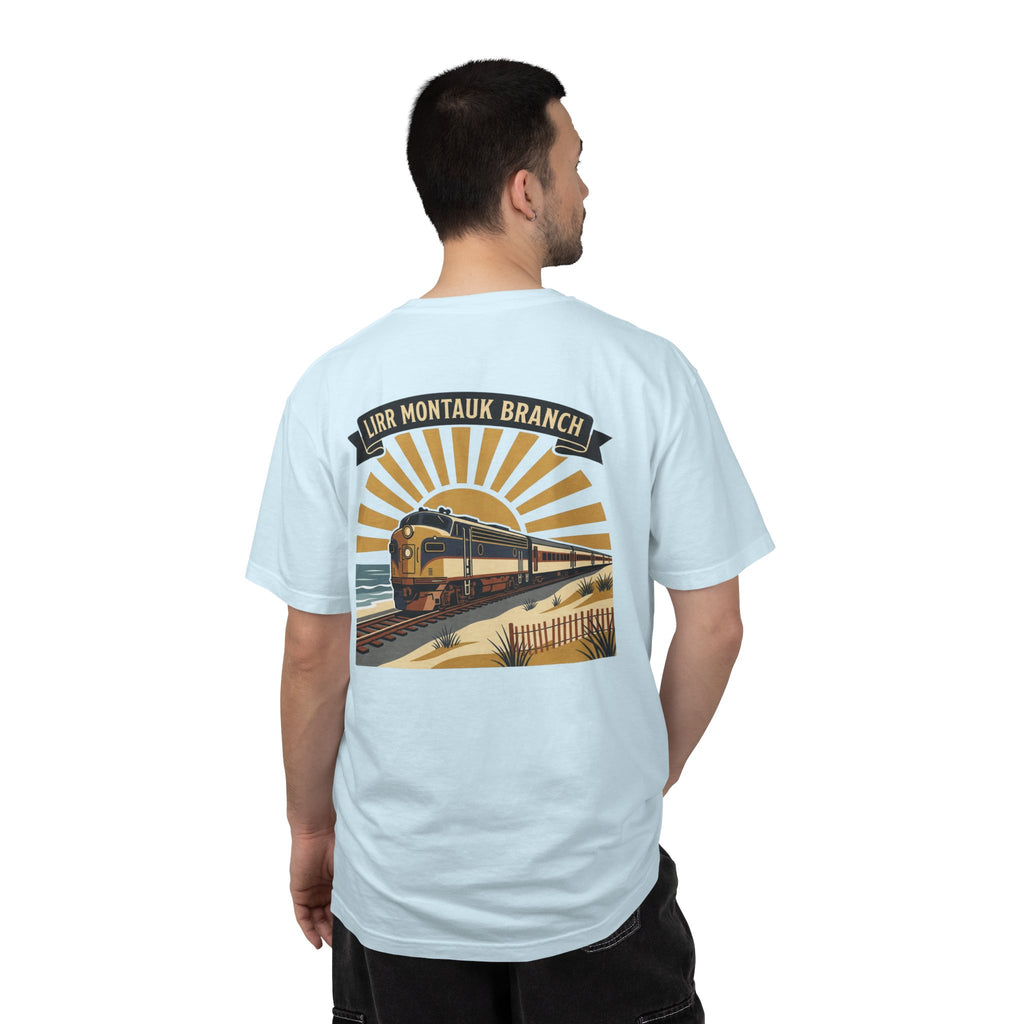 Montauk Branch Train Sunset - Chambray