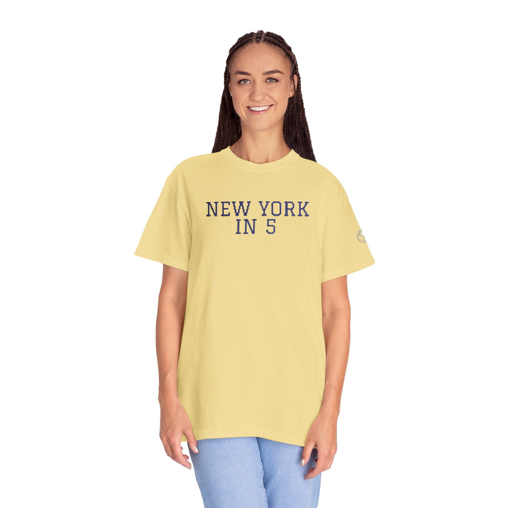 New York in 5 Embroidered - Butter
