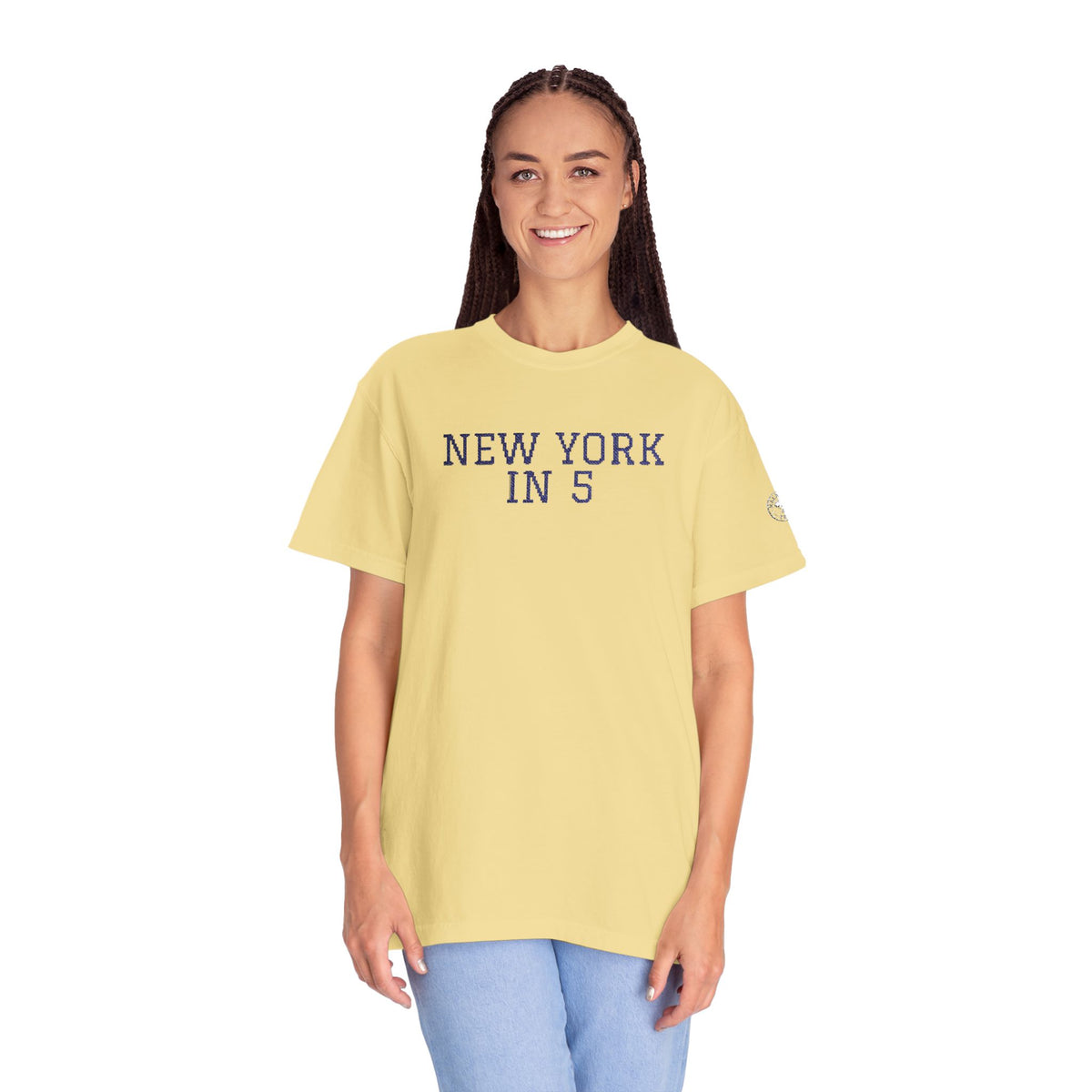New York in 5 Embroidered - Butter
