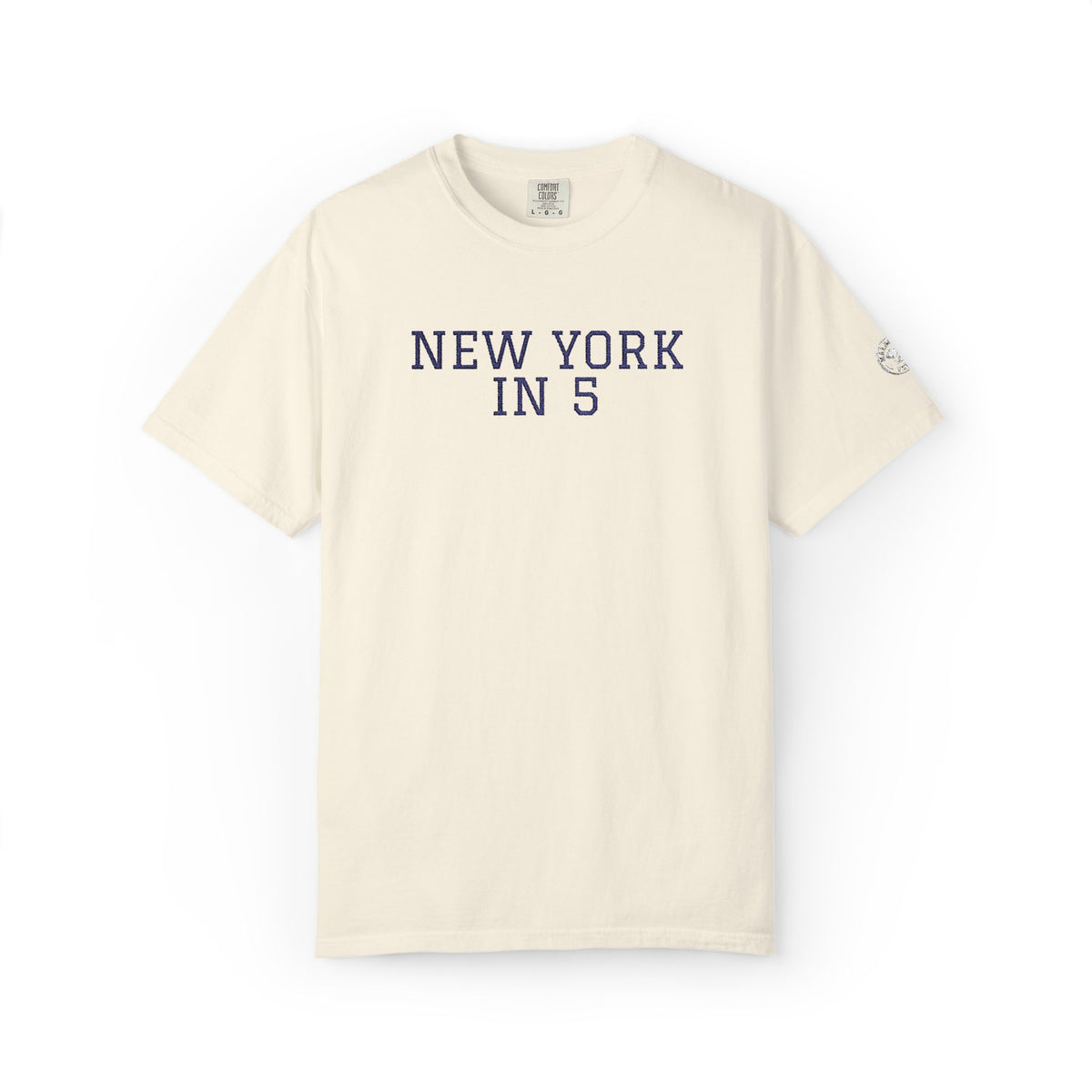 New York in 5 Embroidered - Ivory