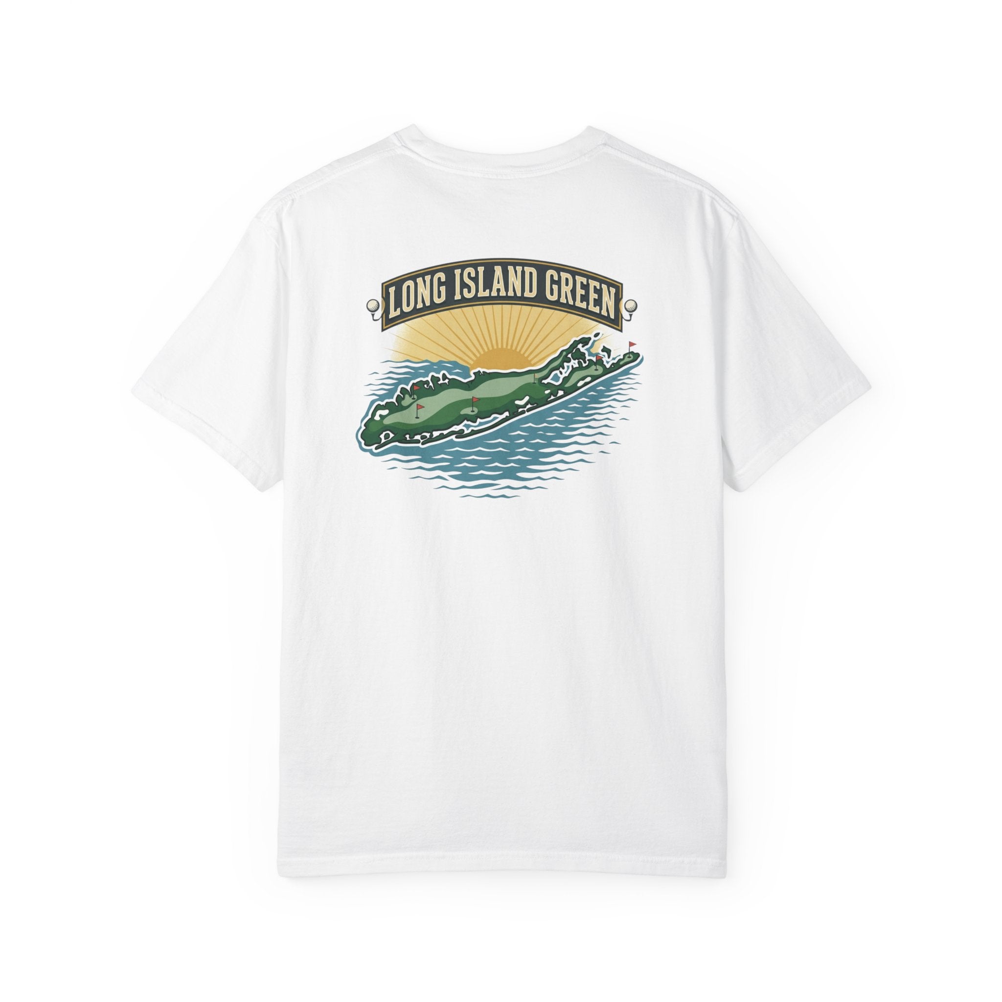 Long Island Green Golf Course Map - White