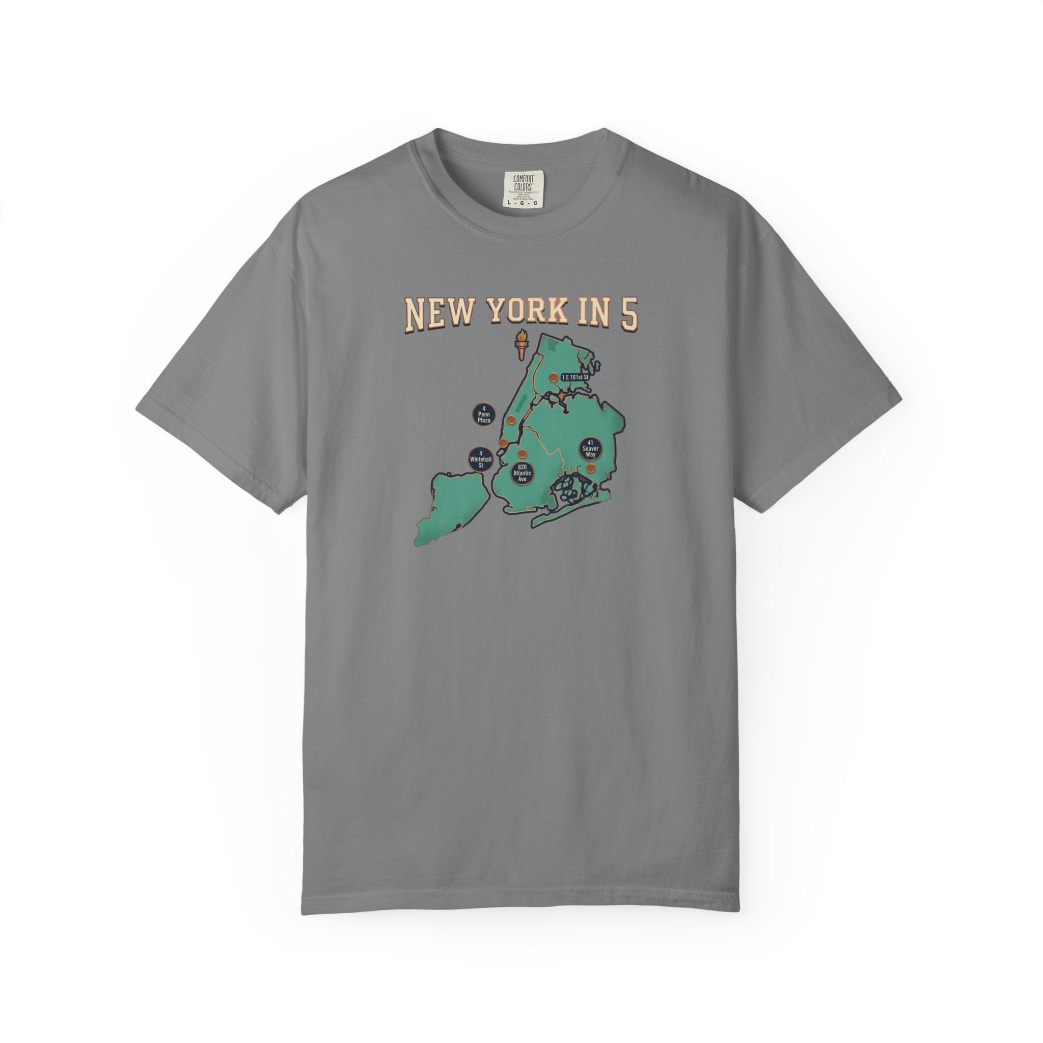 New York in 5 Boroughs Basketball - Grey
