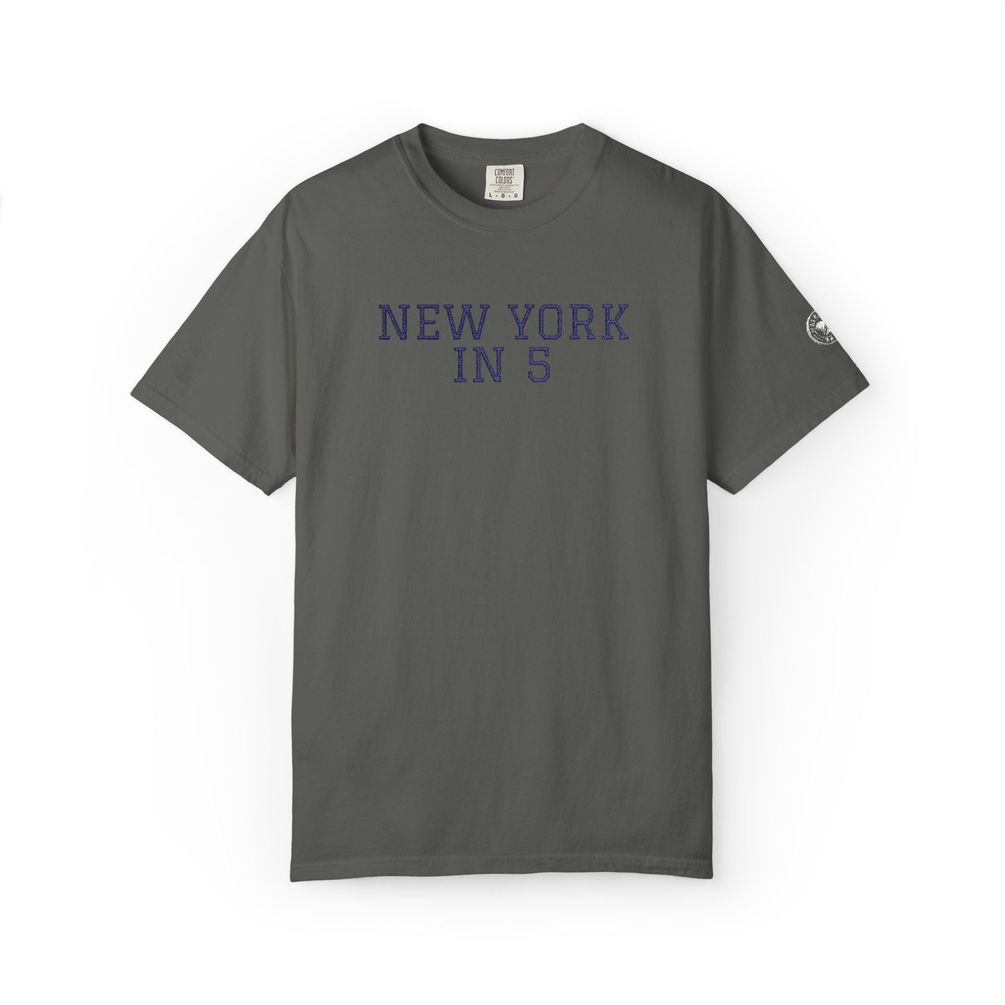 New York in 5 Embroidered - Pepper