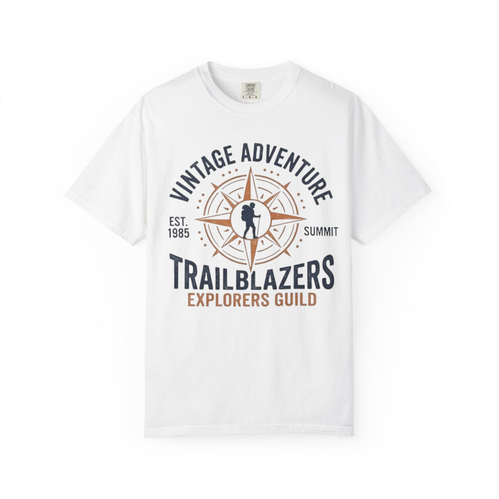 Trailblazers Vintage Adventure T-Shirt — "Trailblazers Explorers Guild" Compass Design