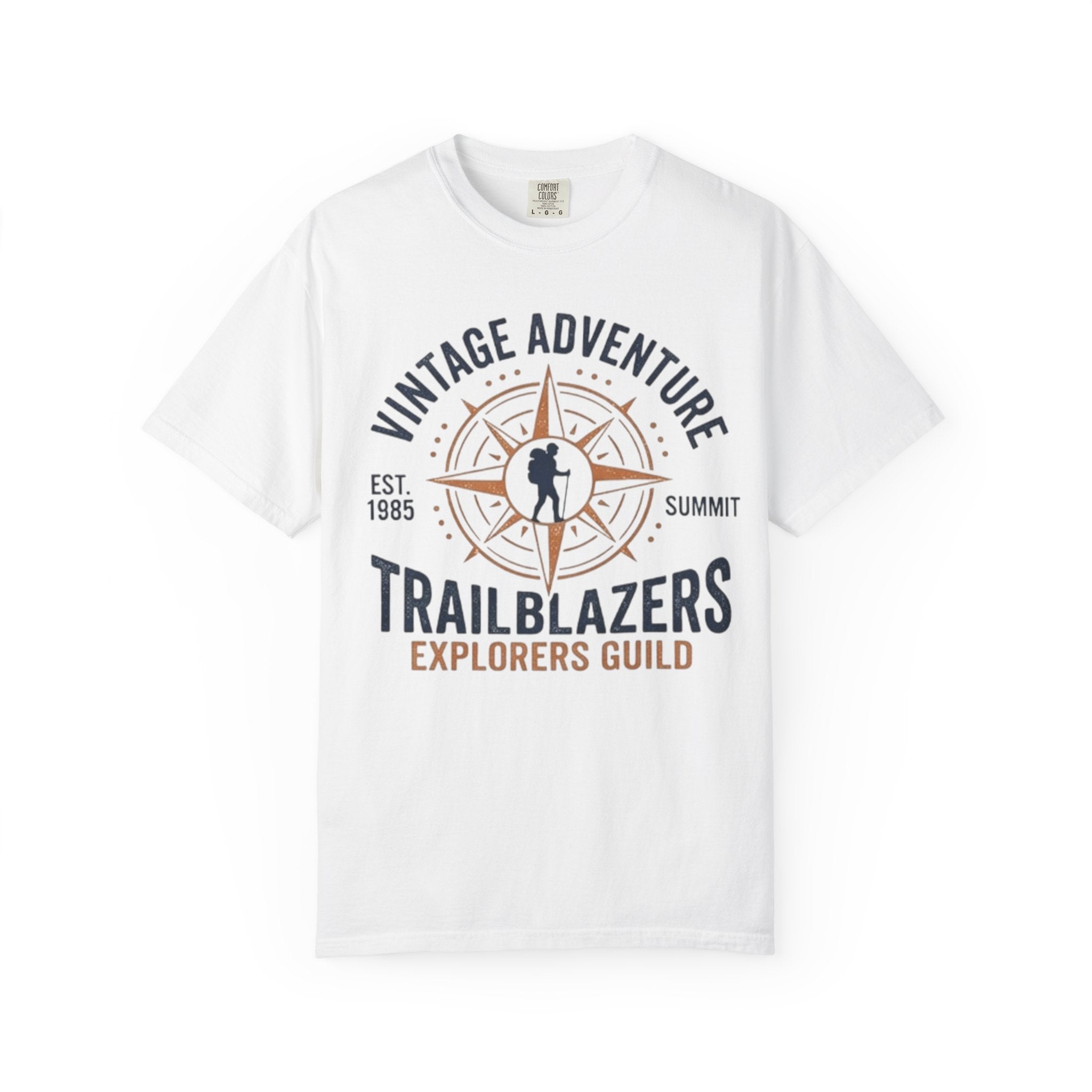 Trailblazers Vintage Adventure T-Shirt — "Trailblazers Explorers Guild" Compass Design