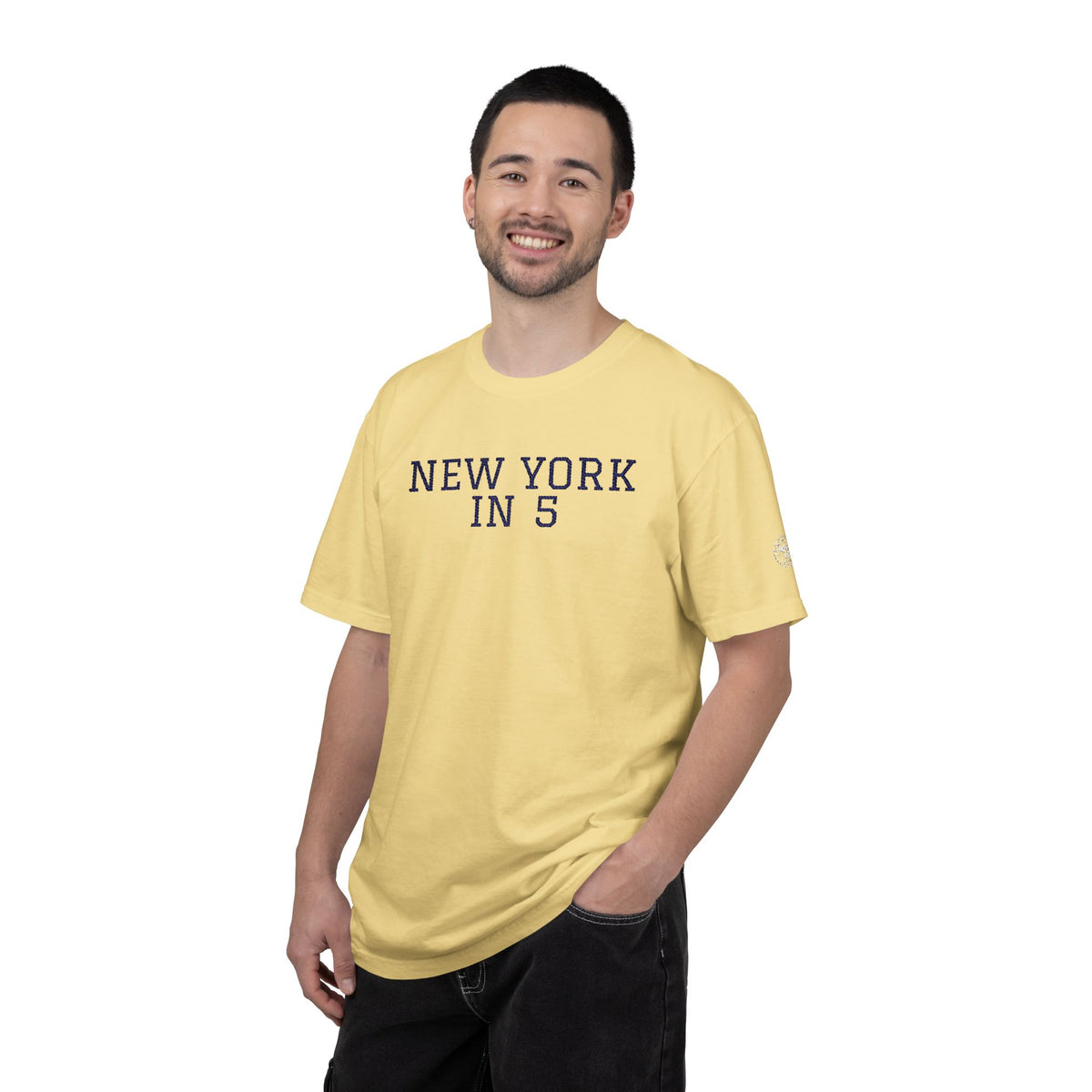 New York in 5 Embroidered - Butter