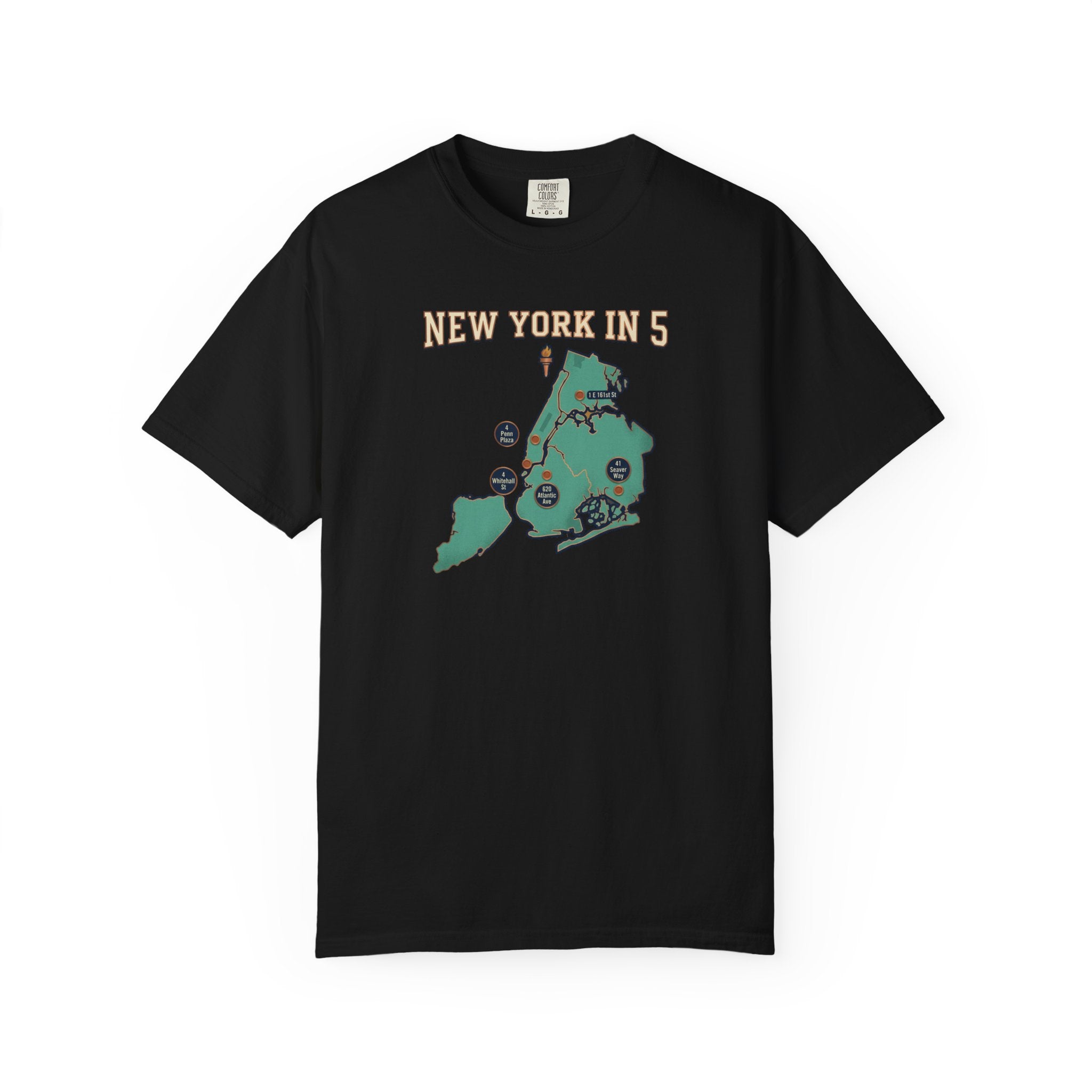 New York in 5 Boroughs Basketball - Black