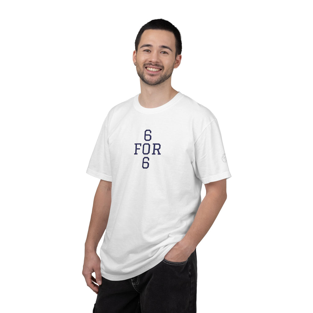 6 FOR 6 Embroidered - White