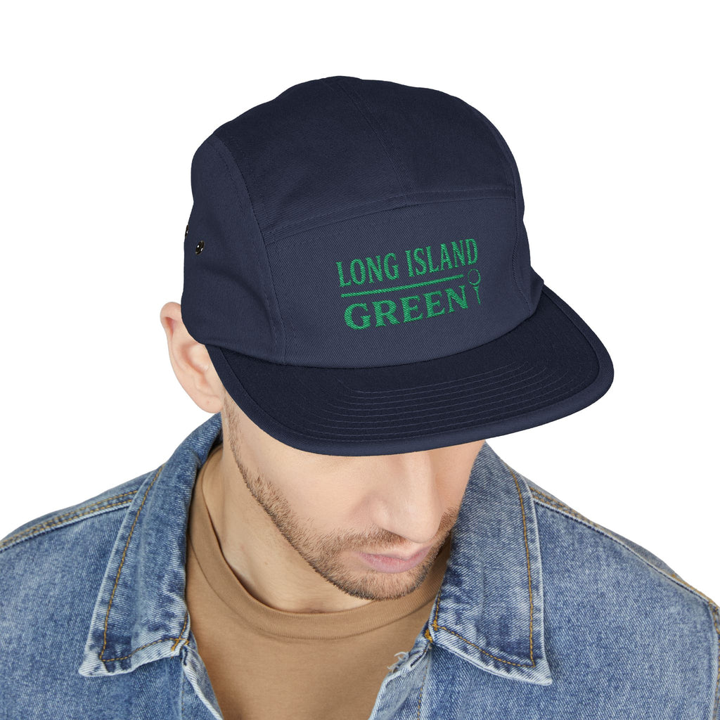 Long Island Green 5-Panel Cap - Navy