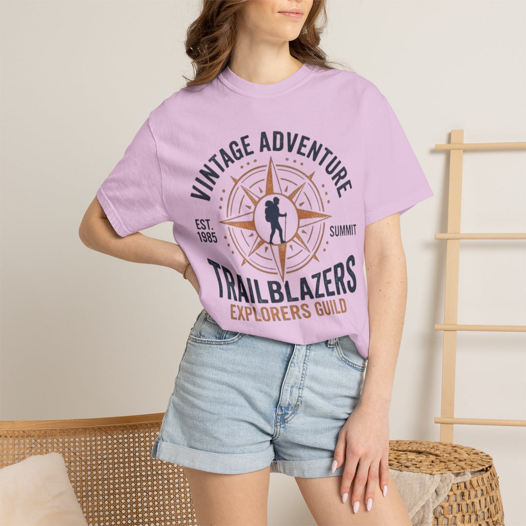 Trailblazers Vintage Adventure T-Shirt — "Trailblazers Explorers Guild" Compass Design